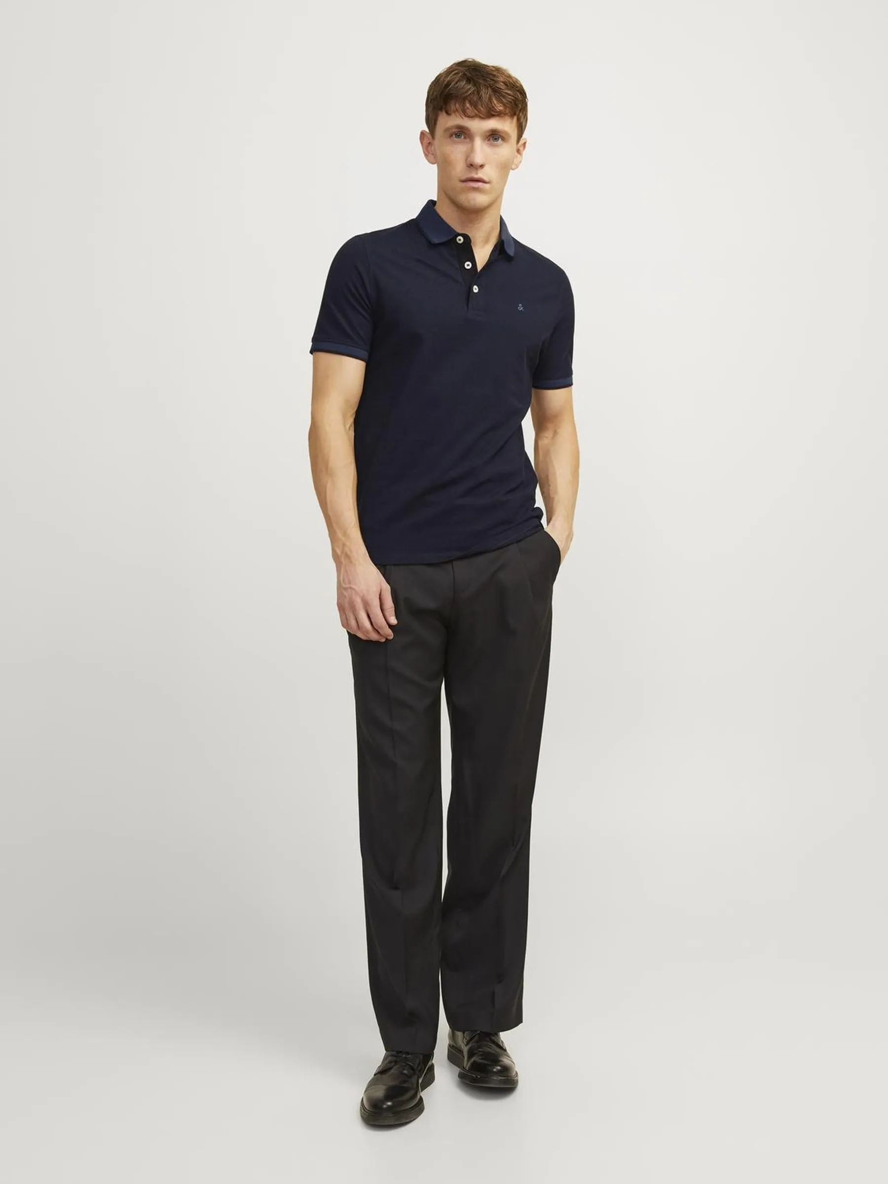 Jack & Jones Jjepaulos Polo SS Noos Maglietta, Marino, S Uomo - immagine 4