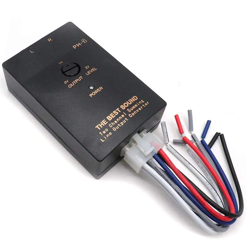 Greluma RCA Audio Convertitore di Uscita di Linea da Alto a Basso a 2 Canali con Livello Subwoofer Regolabile ZL119LUM - immagine 1
