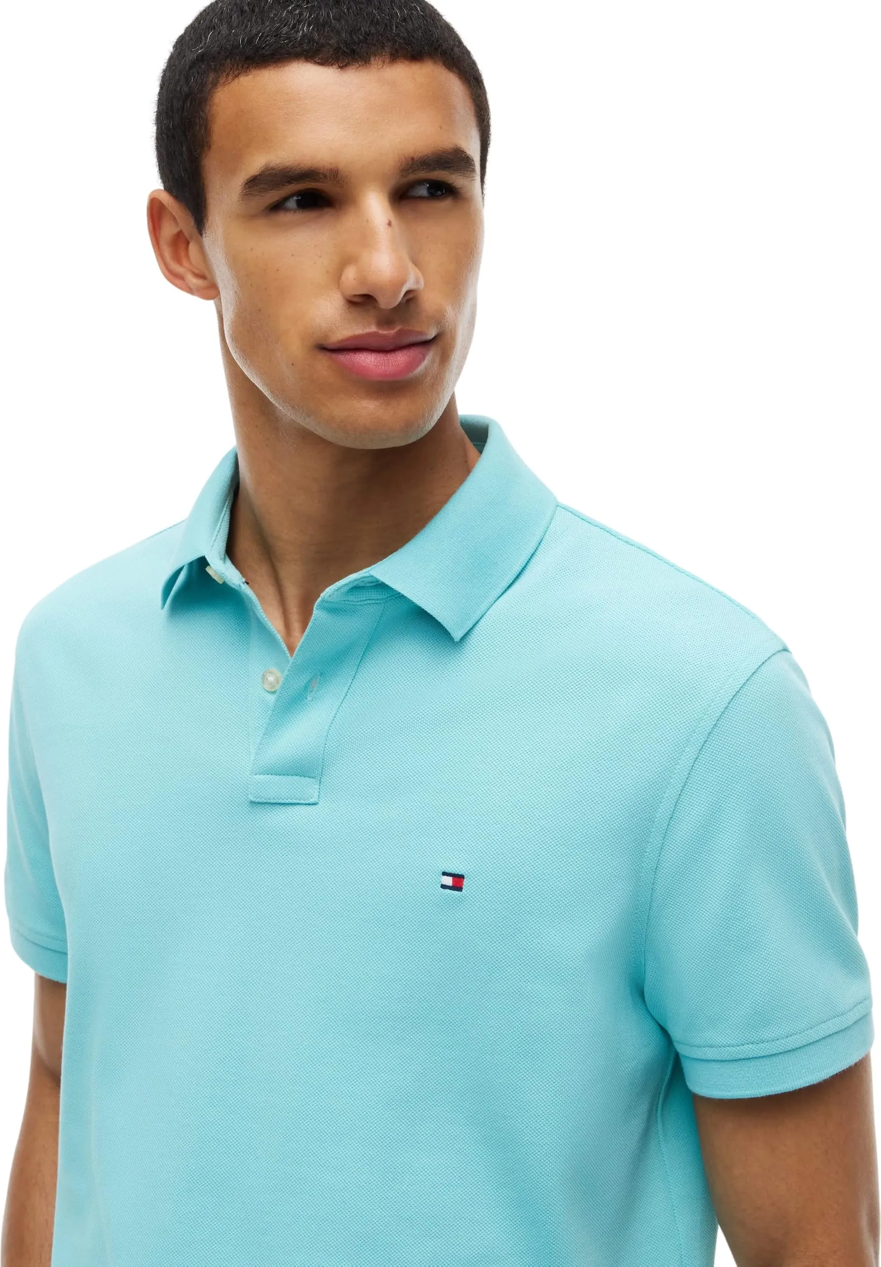 Tommy Hilfiger Polo uomo 1985 Regular, Acqua Artica, XXL - immagine 4