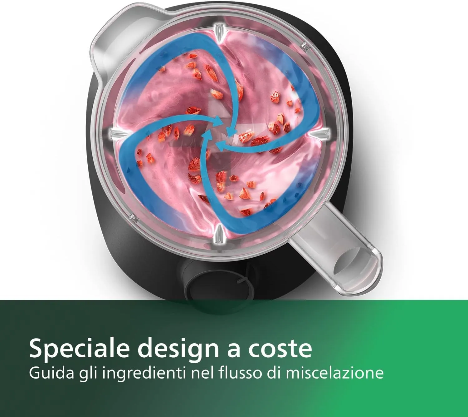 Philips Frullatore Elettrico 3000 HR2041/41 con Borraccia Portatile, 450W, 1,9L, Nero - immagine 5