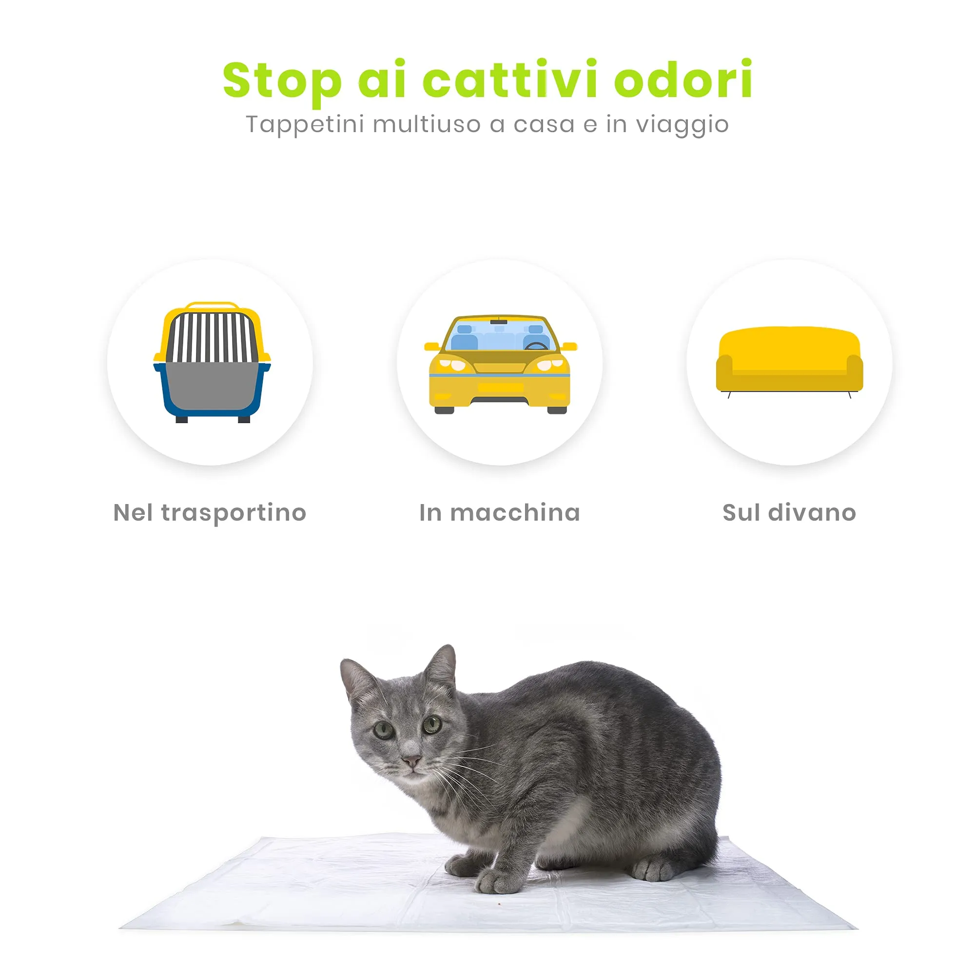 Italian Pet Tappetini Igienici per Cani e Gatti, 60x90 cm, 90 Pezzi - immagine 3