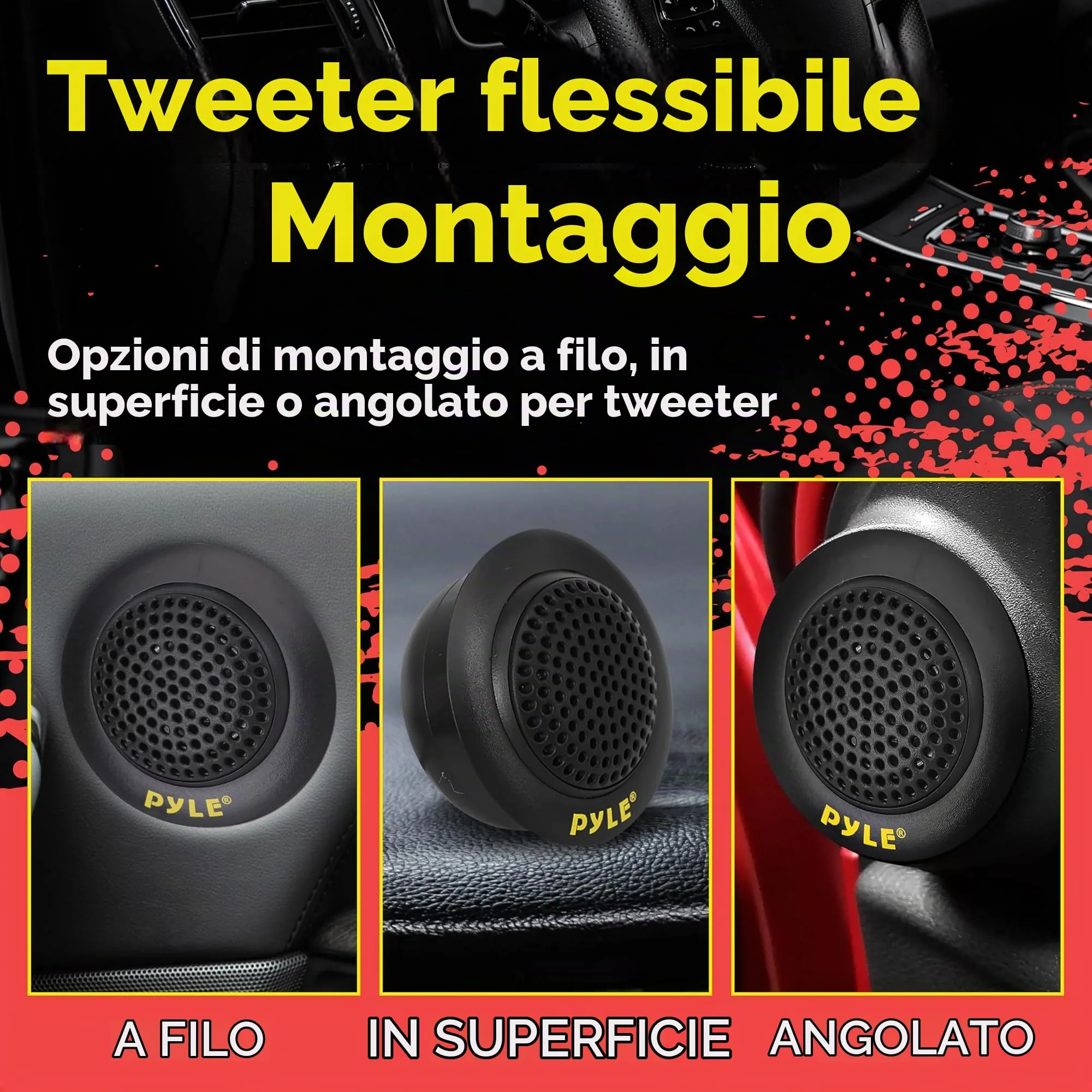 Pyle PLG6C Sistema di Altoparlanti Auto 2 Vie, 16,5 cm, 400W - immagine 6