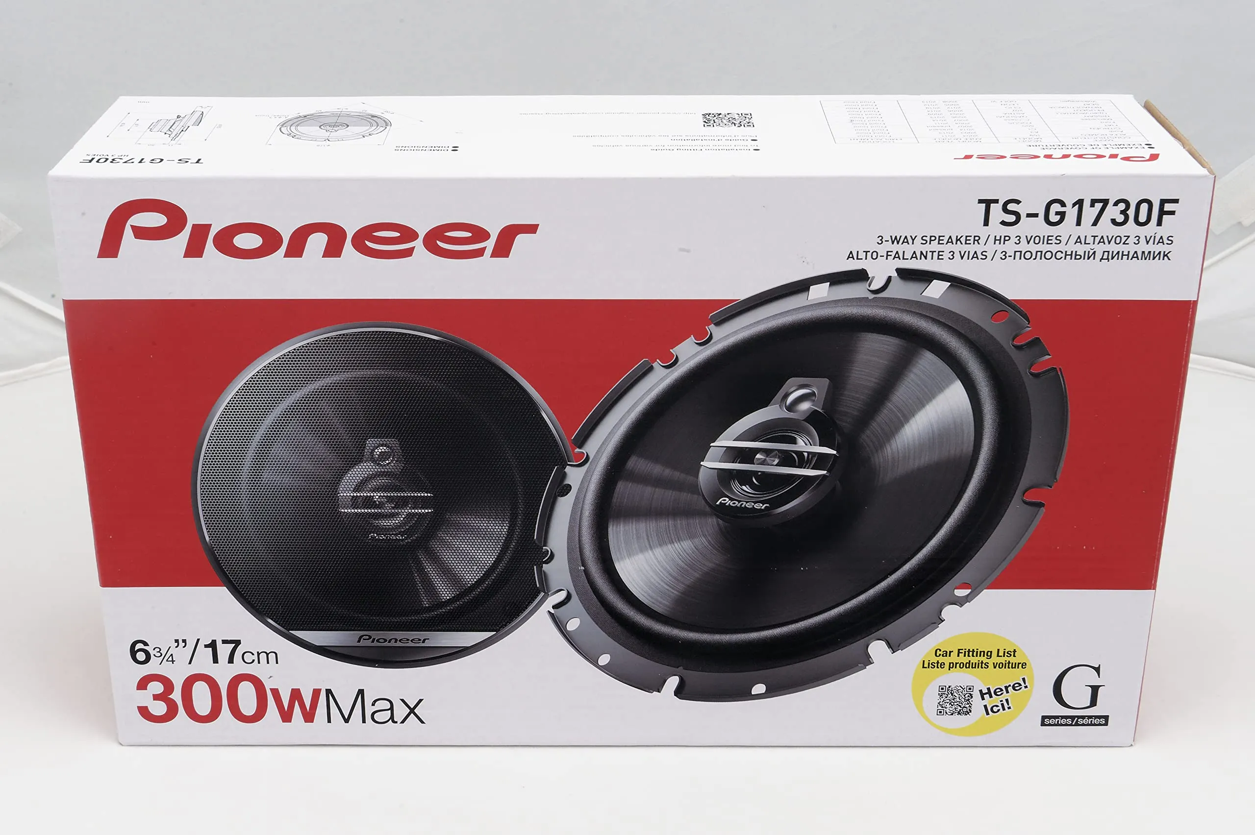 Pioneer TS-G1730F Diffusore Coassiale a 3 Vie 17 cm (40W RMS, 300W Max) - immagine 5