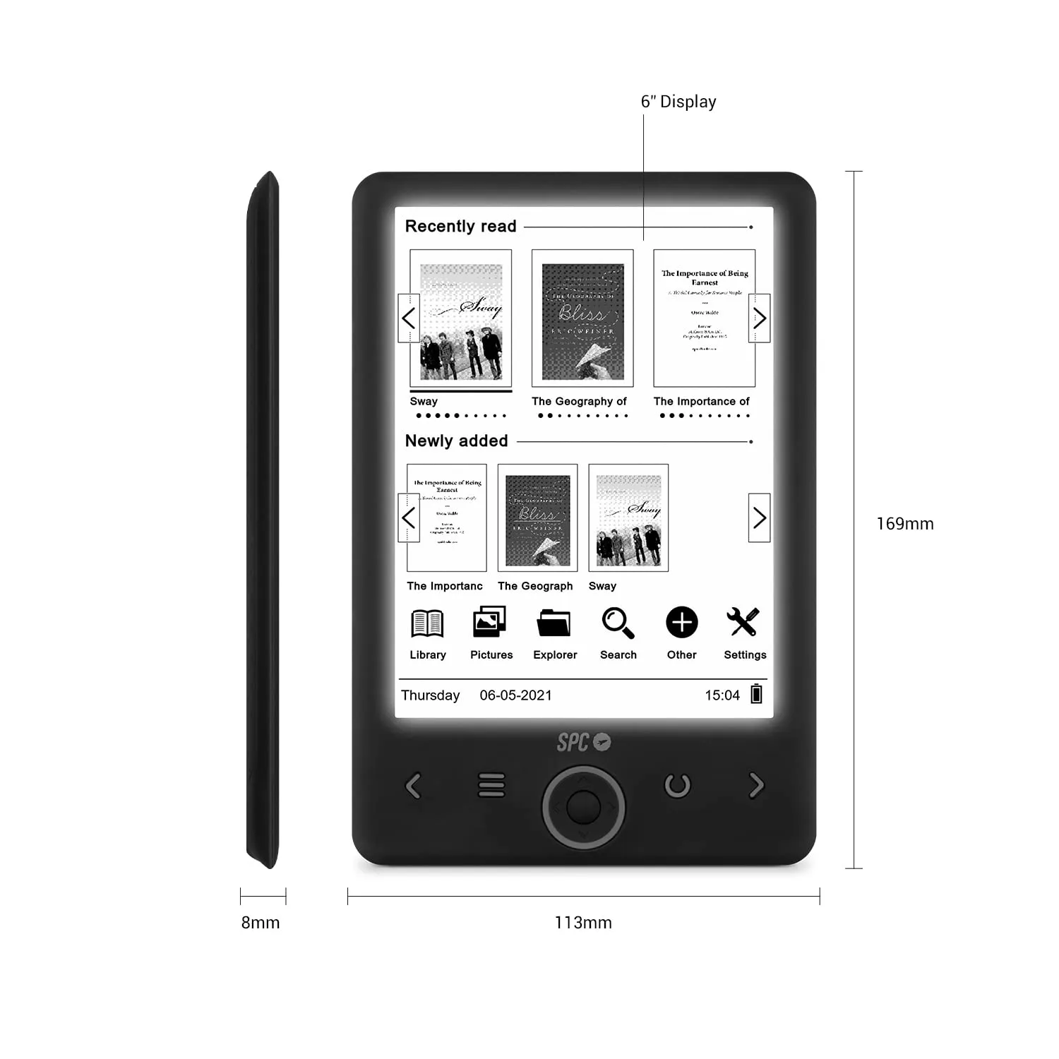SPC Dickens Light 2 E-reader 6" - immagine 3