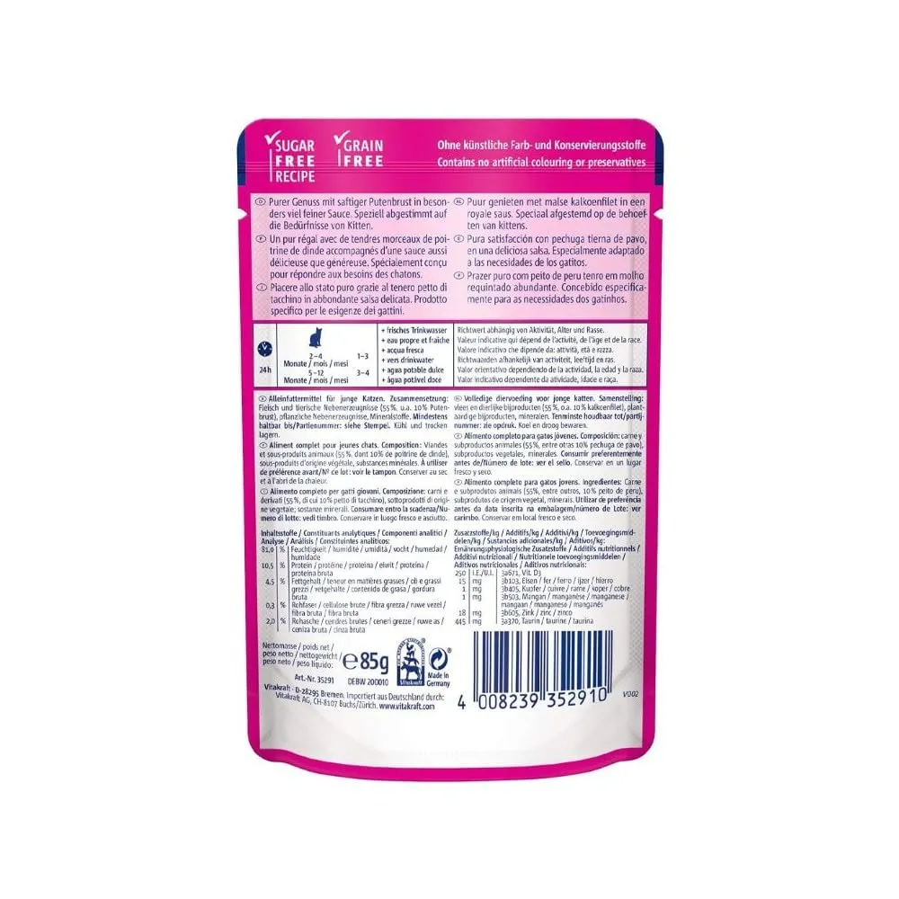 Vitakraft Poésie DéliSauce Tacchino Junior 85g - immagine 2