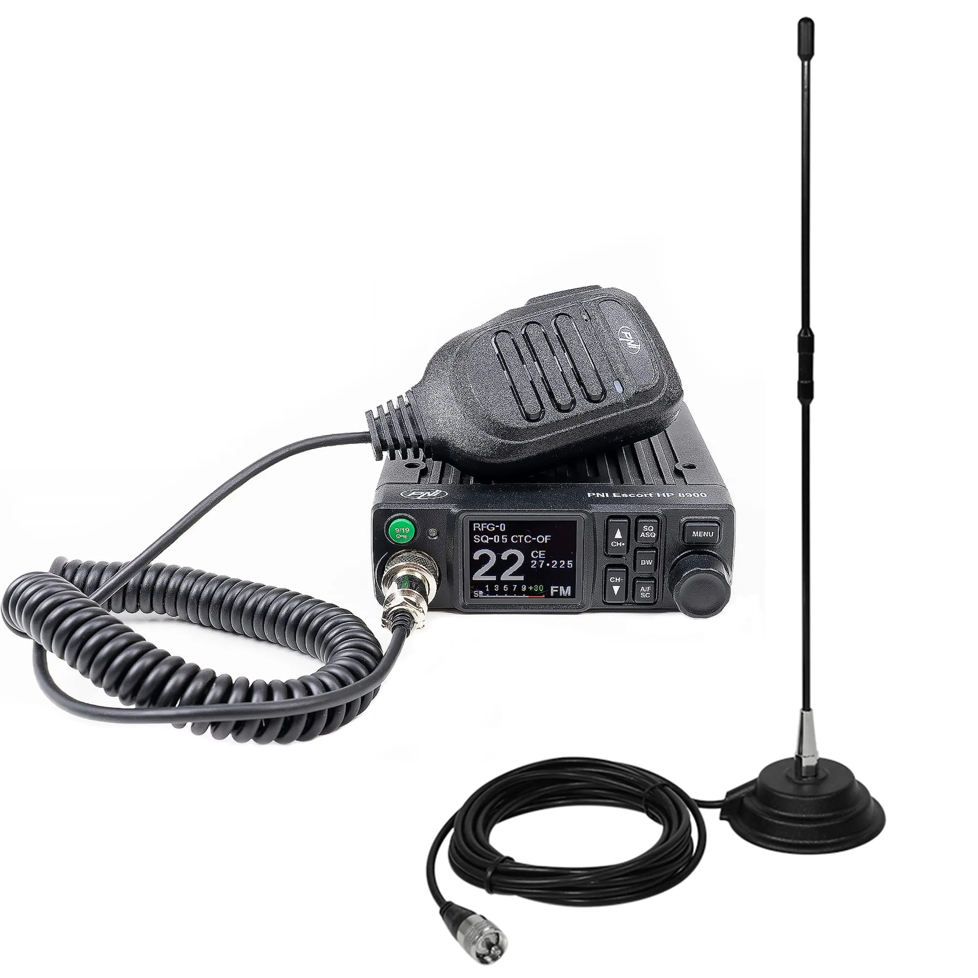 PNI Escort HP 8900 ASQ CB Radio 12-24V and PNI Extra 40 Magnetic Base Antenna - immagine 9