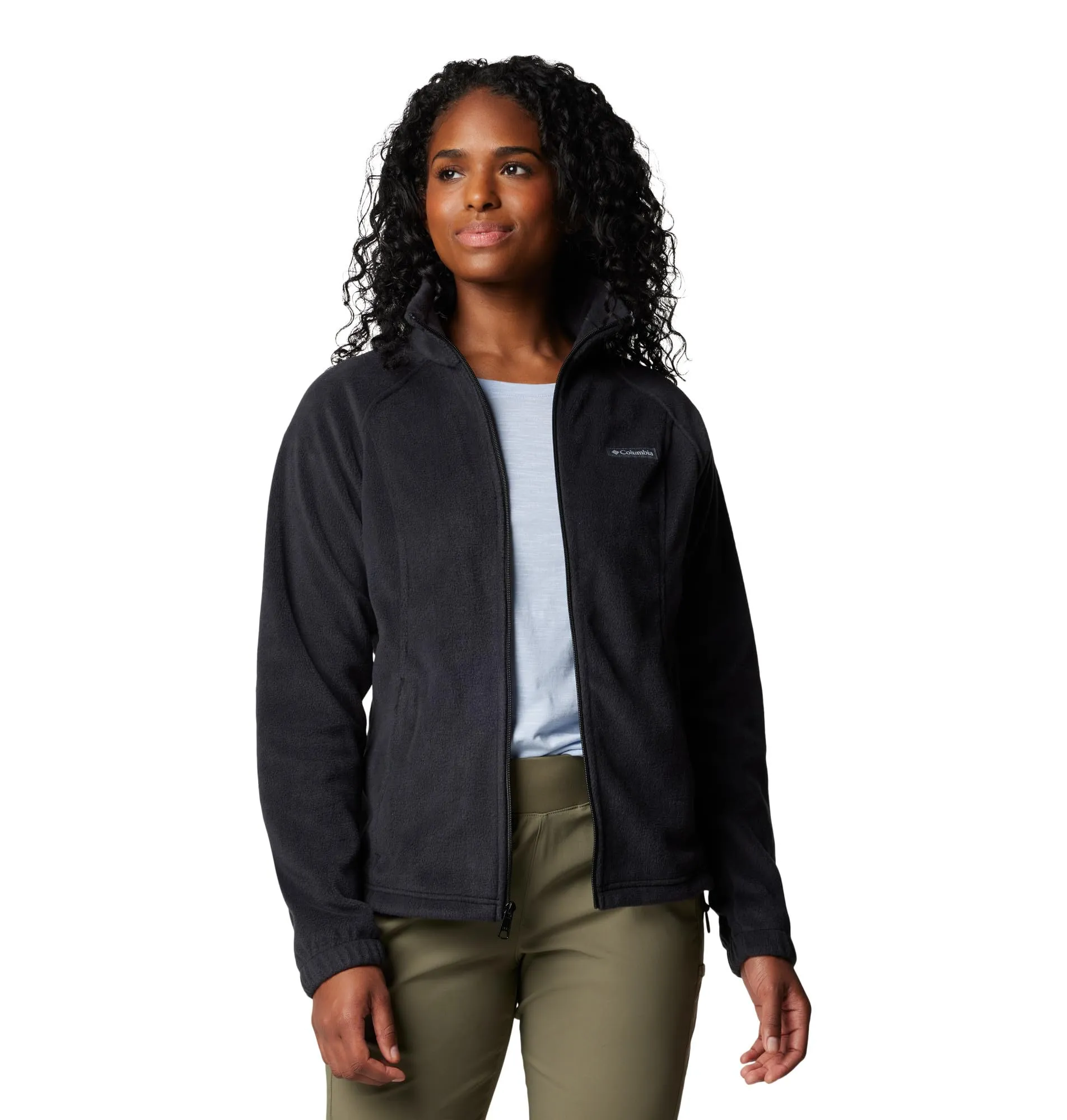 Columbia Benton Springs Giacca in pile con zip da donna - Nero - XL - immagine 7