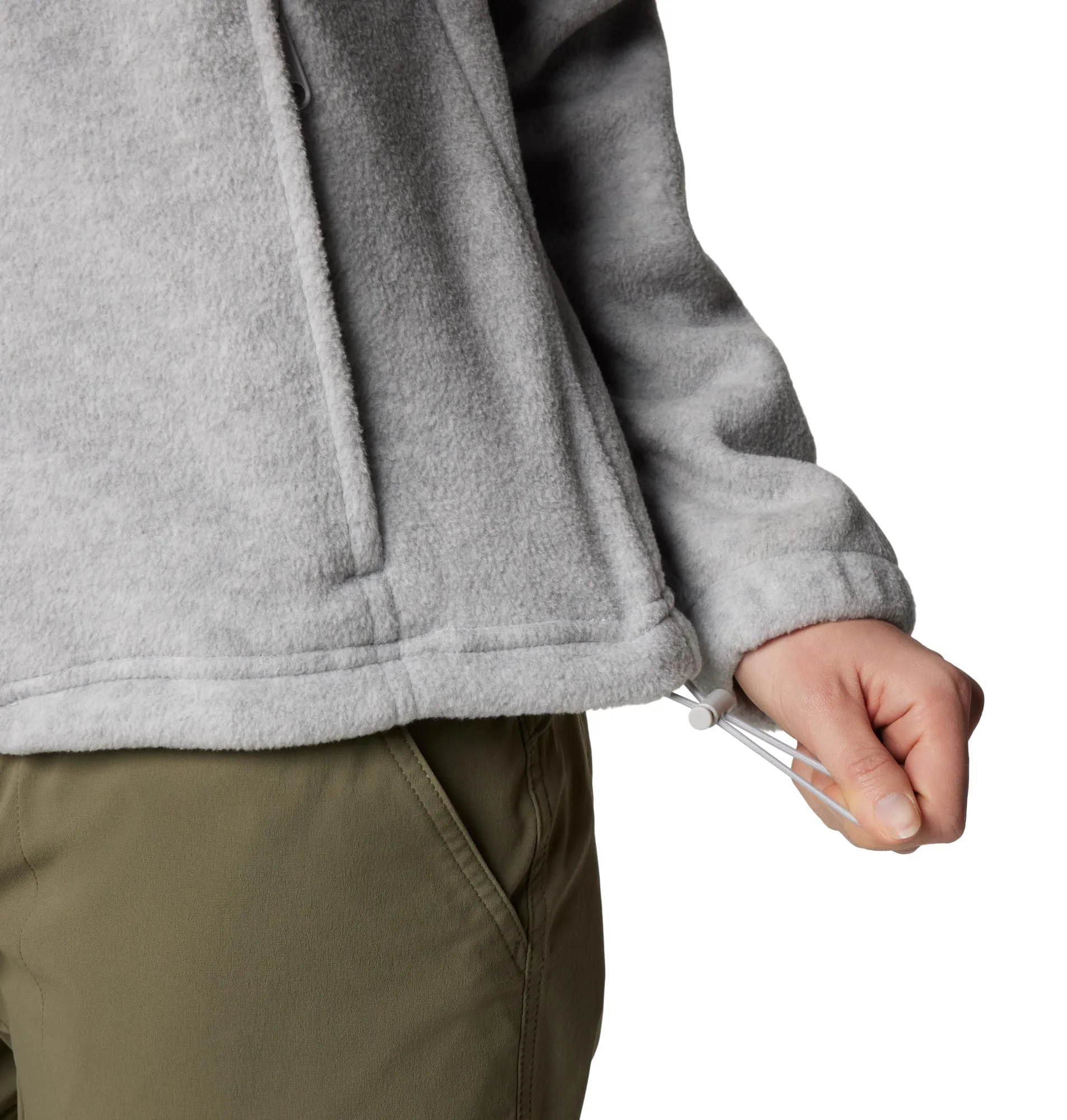 Columbia Benton Springs Giacca in Pile con Cerniera da Donna - Cirrus Grey Heather - Taglia L - immagine 6