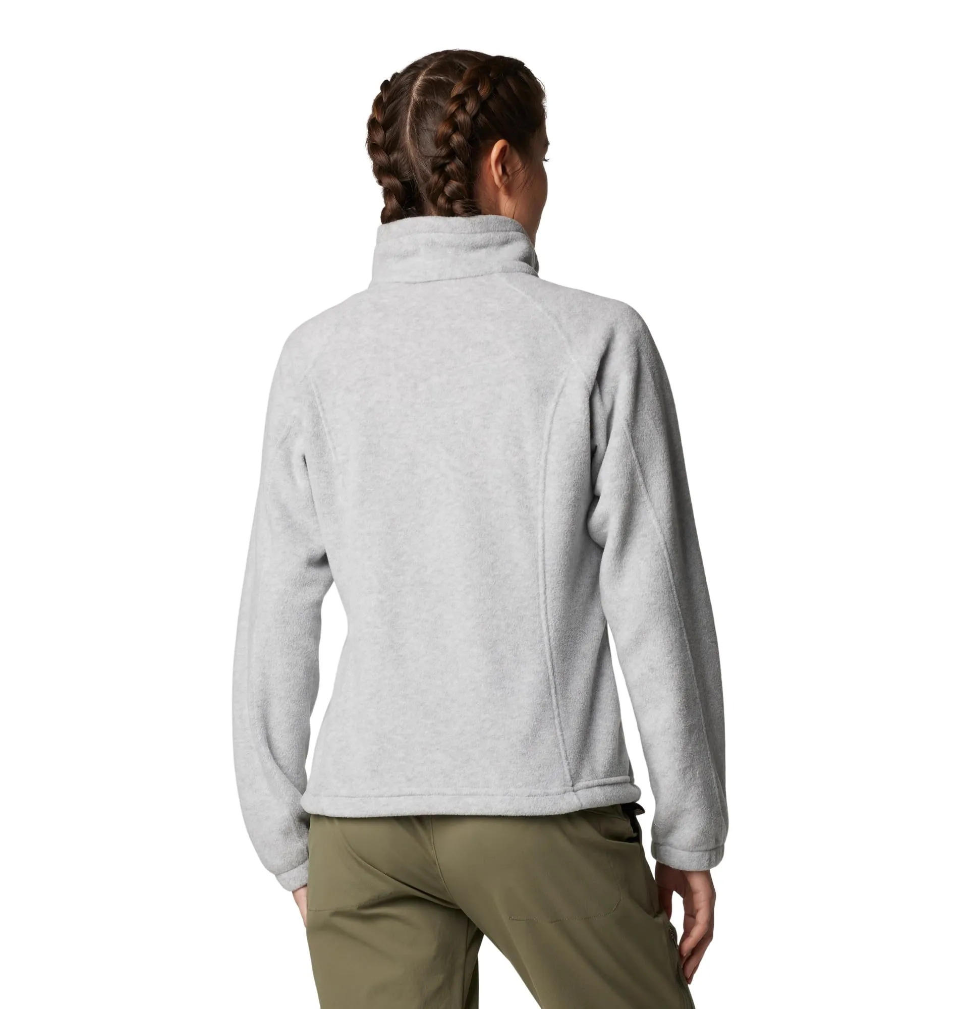 Columbia Benton Springs Giacca in pile con cerniera da donna - Cirrus Grey Heather - XL - immagine 2