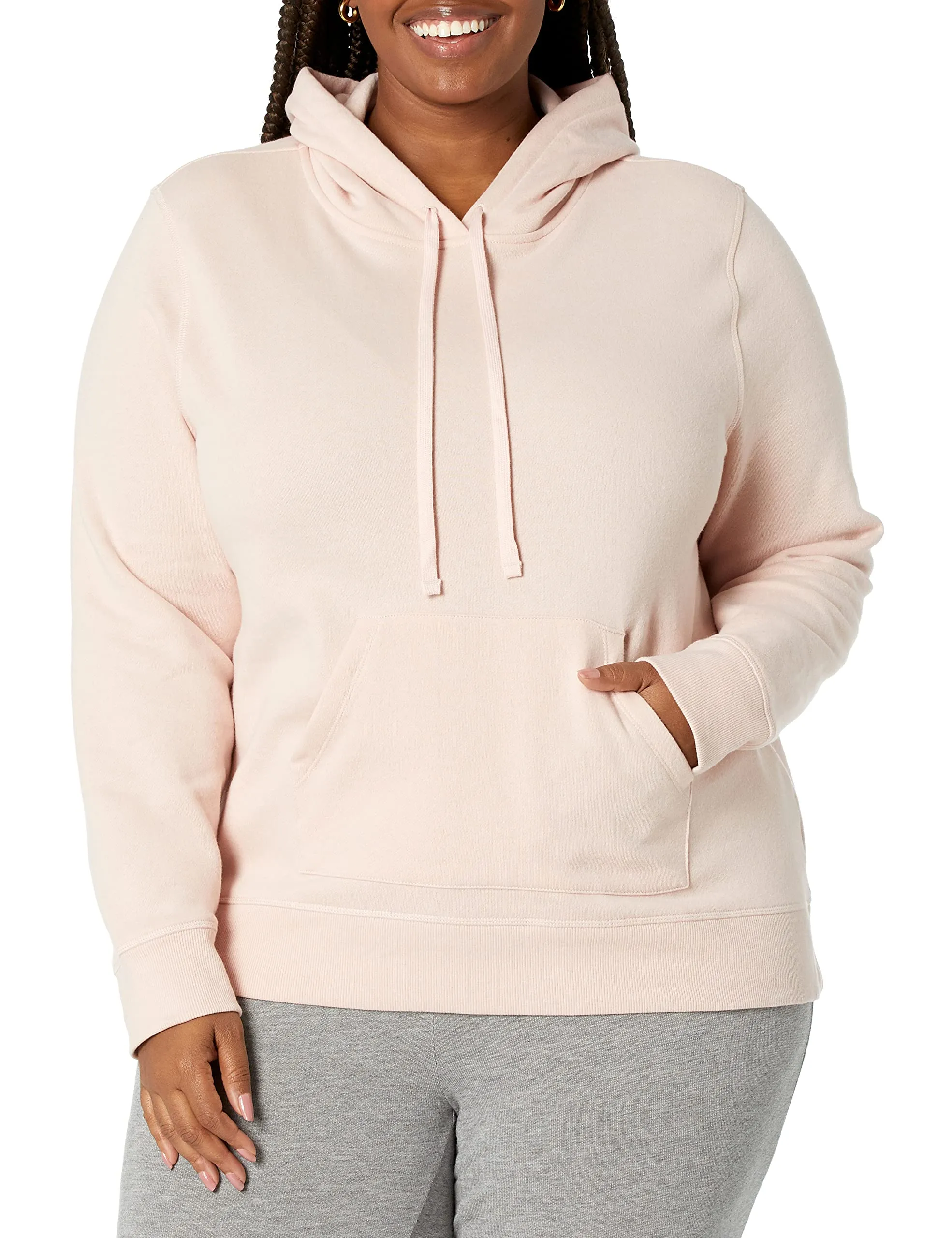 Amazon Essentials Wae50016fl18 Cappuccio Donna, Rosa (Light Pink), XXL - immagine 1