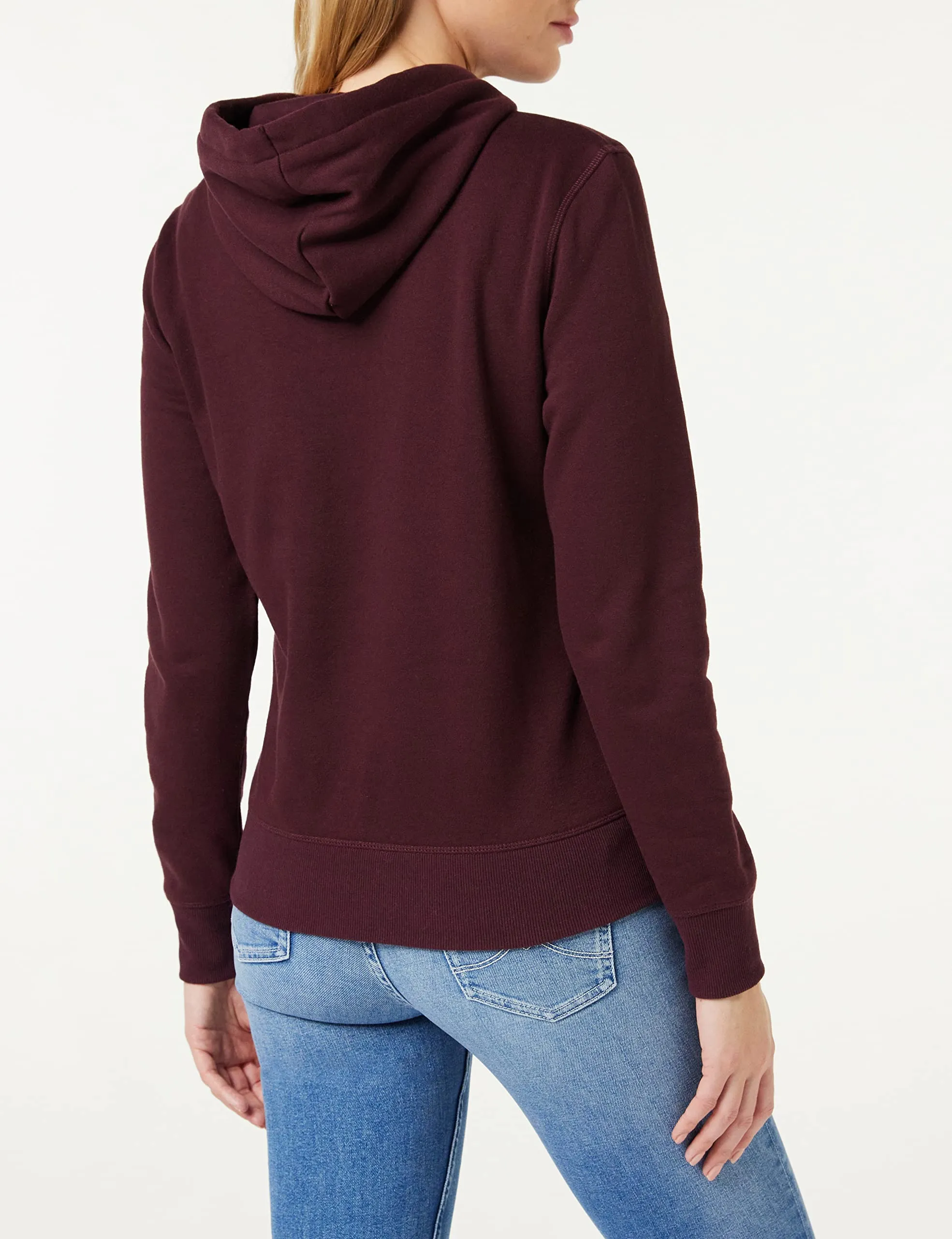 Amazon Essentials Wae50016fl18 Cappuccio Donna, Burgundy, Large - immagine 3