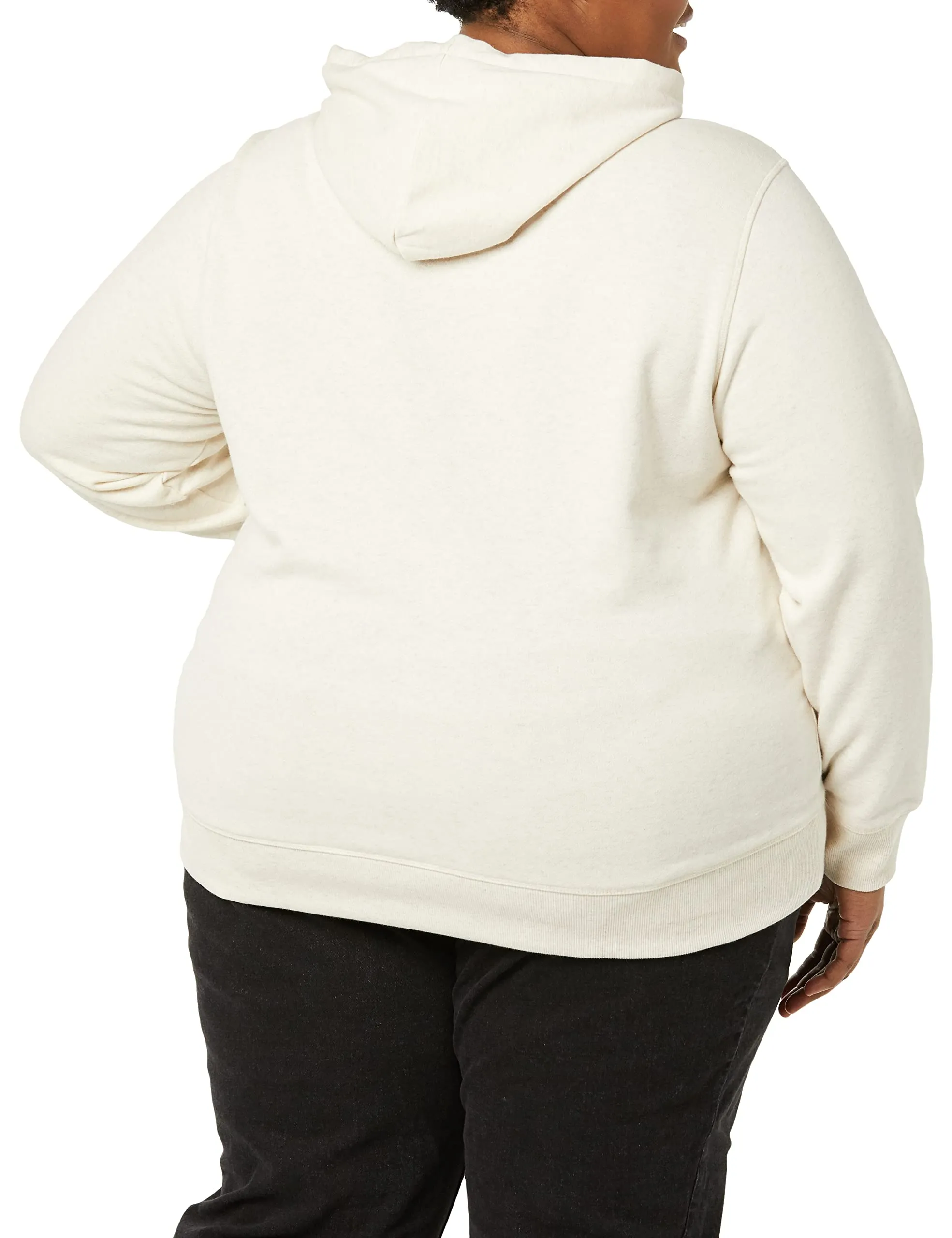Amazon Essentials Wae50016fl18 Felpa con Cappuccio Donna, Beige Oatmeal Heather, XS - immagine 4