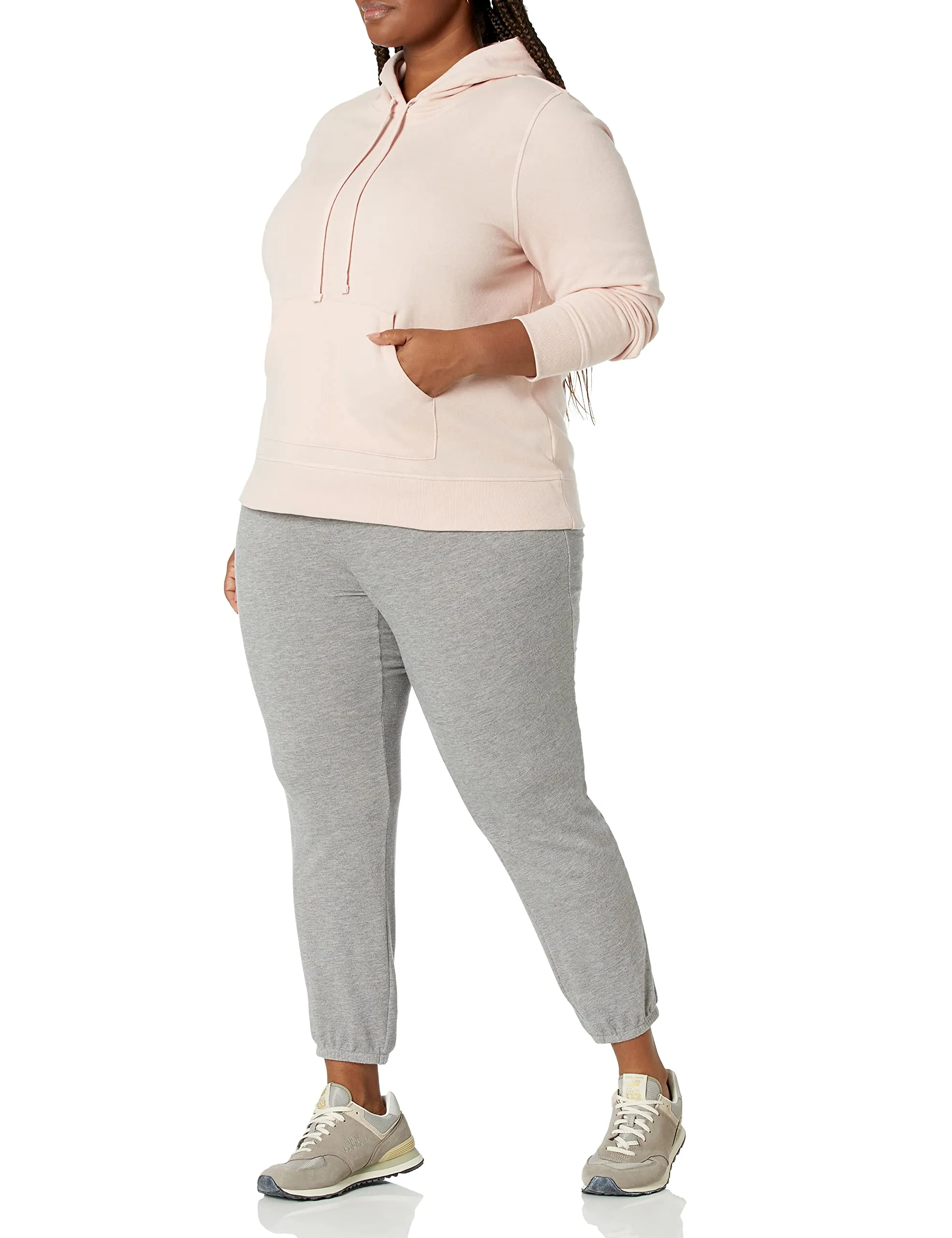 Amazon Essentials Felpa con Cappuccio in Pile Vestibilità Regular Donna, Rosa Chiaro, XL - immagine 4