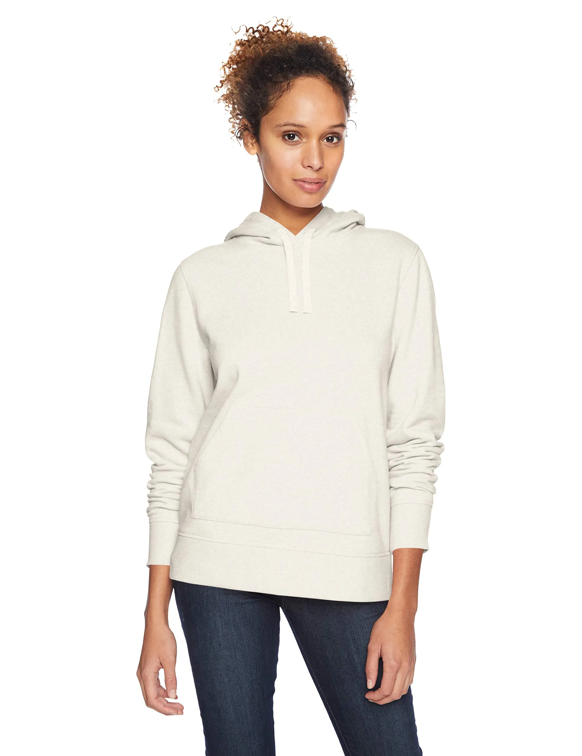 Amazon Essentials Wae50016fl18 Felpa con Cappuccio Donna, Beige Oatmeal Heather, Small - immagine 1