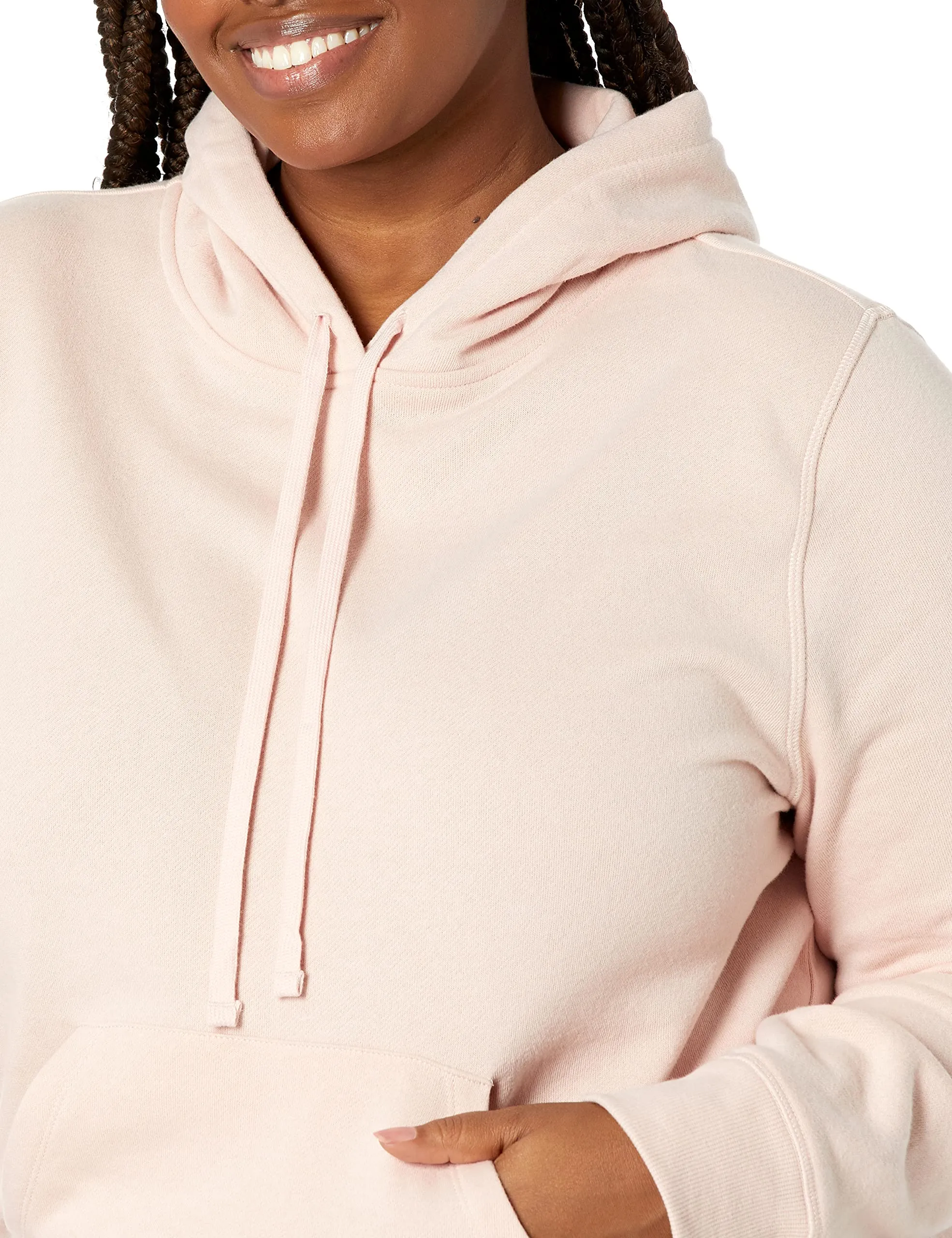 Amazon Essentials Wae50016fl18 Felpa con Cappuccio Donna, Rosa Light Pink, Small - immagine 3