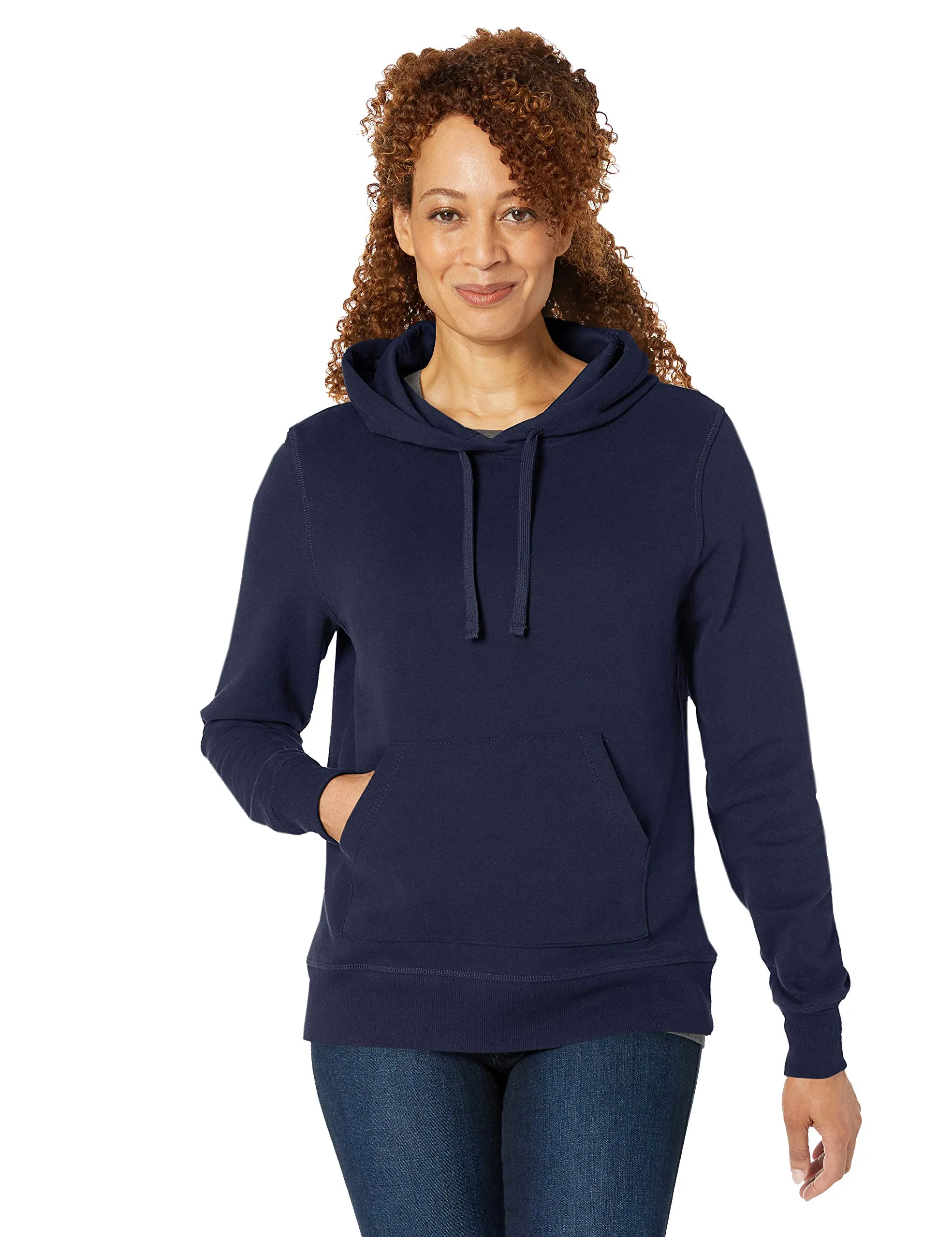 Amazon Essentials Felpa con Cappuccio in Pile Regular Fit Donna, Blu Marino, M - immagine 4
