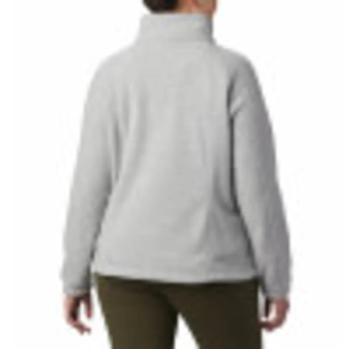 Columbia Benton Springs Giacca in Pile con Cerniera da Donna - Grigio Cirrus Grey Heather - XXL - immagine 7