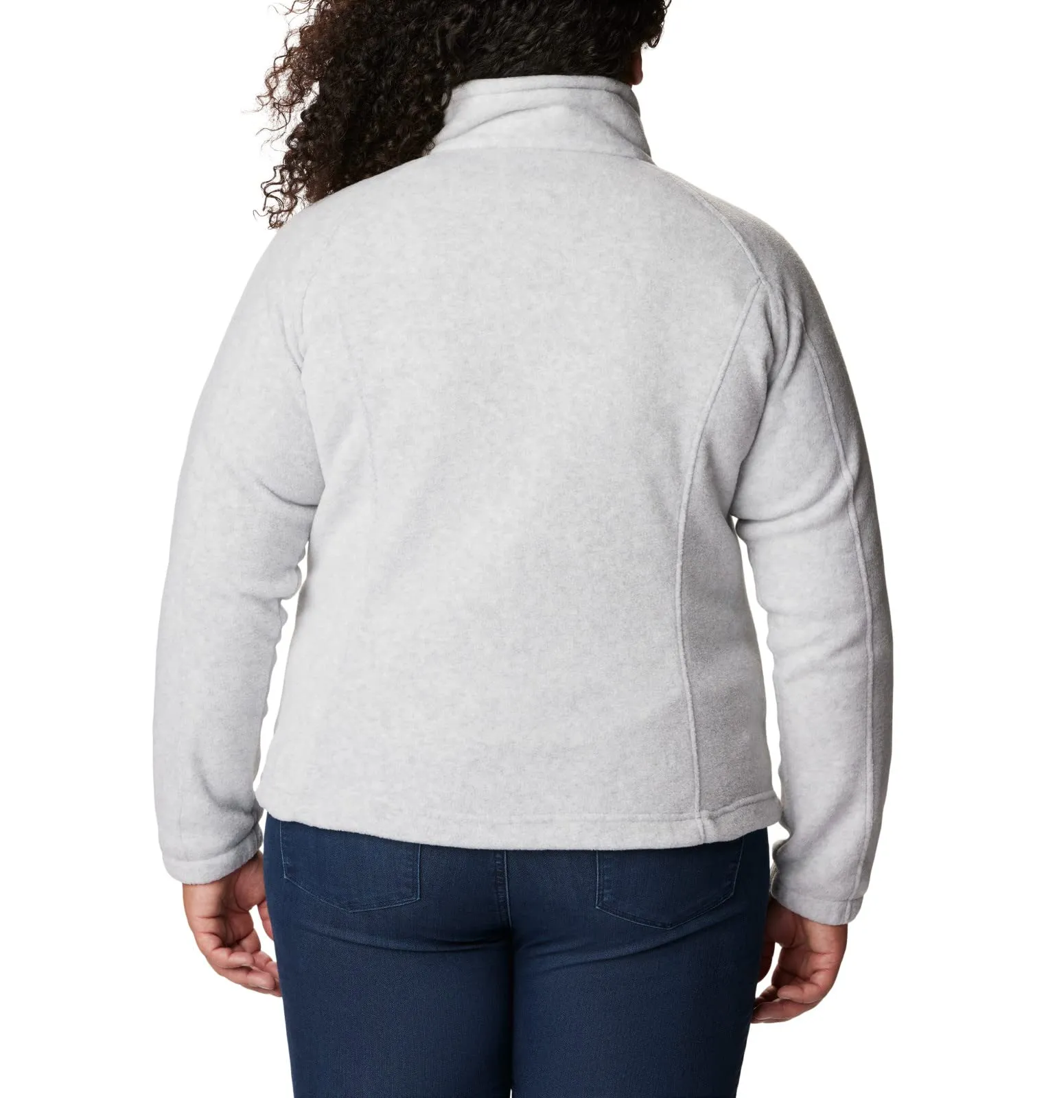 Columbia Benton Springs Giacca in Pile con Cerniera da Donna - Grigio Cirrus Grey Heather - XXL - immagine 8