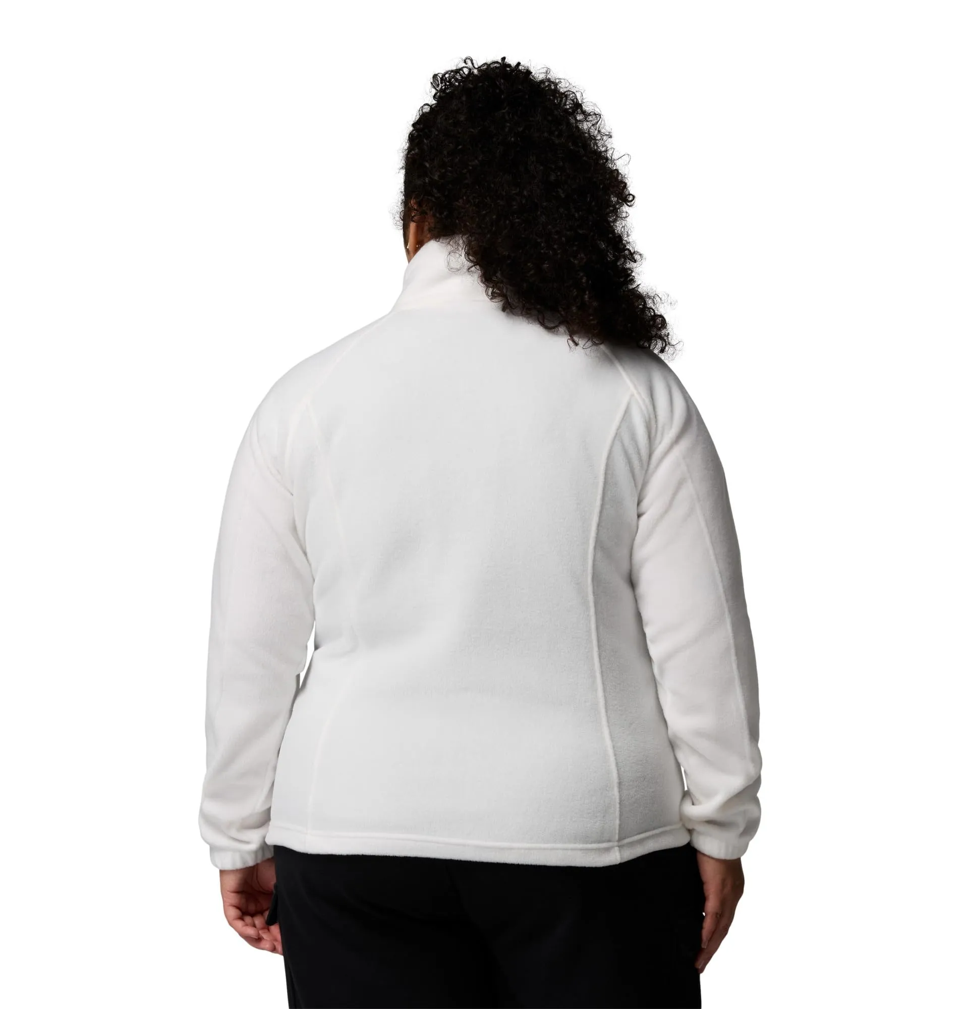 Columbia Benton Springs Giacca in pile con cerniera da donna - Bianco Sea Salt - XXL - immagine 6