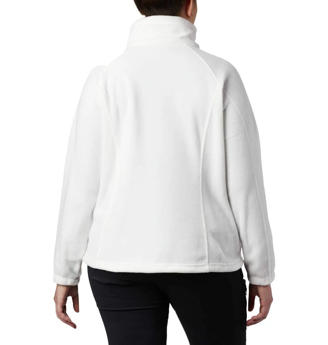 Columbia Benton Springs Giacca in pile con cerniera da donna - Bianco Sea Salt - XXL - immagine 7