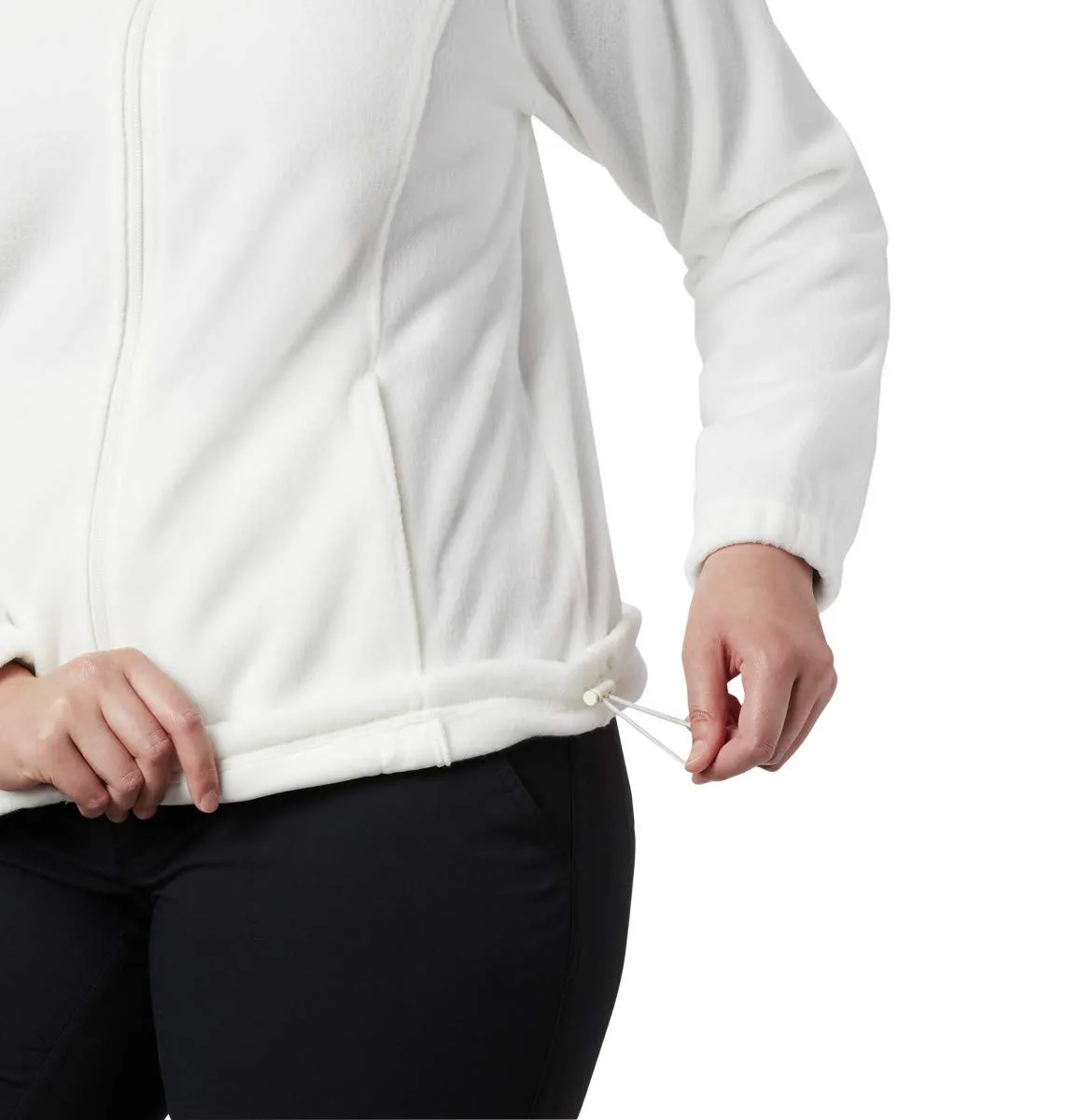 Columbia Benton Springs Giacca in pile con cerniera da donna - Bianco Sea Salt - XXL - immagine 9