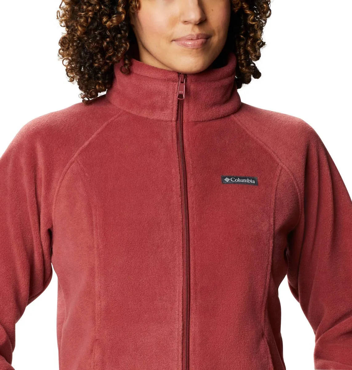 Columbia Benton Springs Full Zip Giacca in Pile da Donna, Marsala Rosso, M - immagine 4