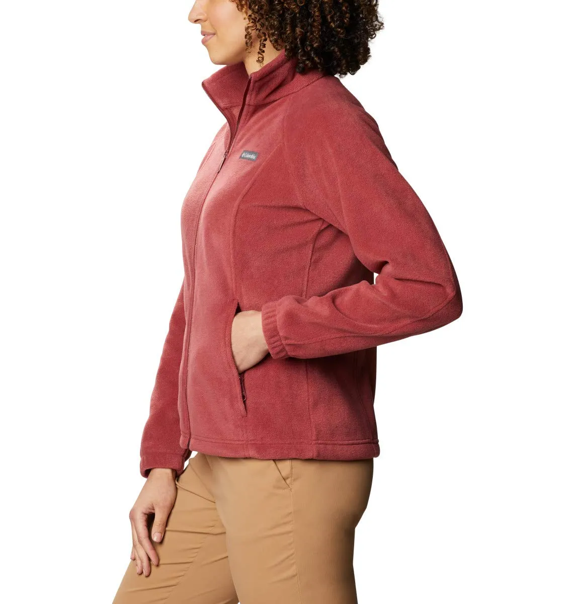 Columbia Benton Springs Full Zip Donna, Marsala Rosso, Small - immagine 3