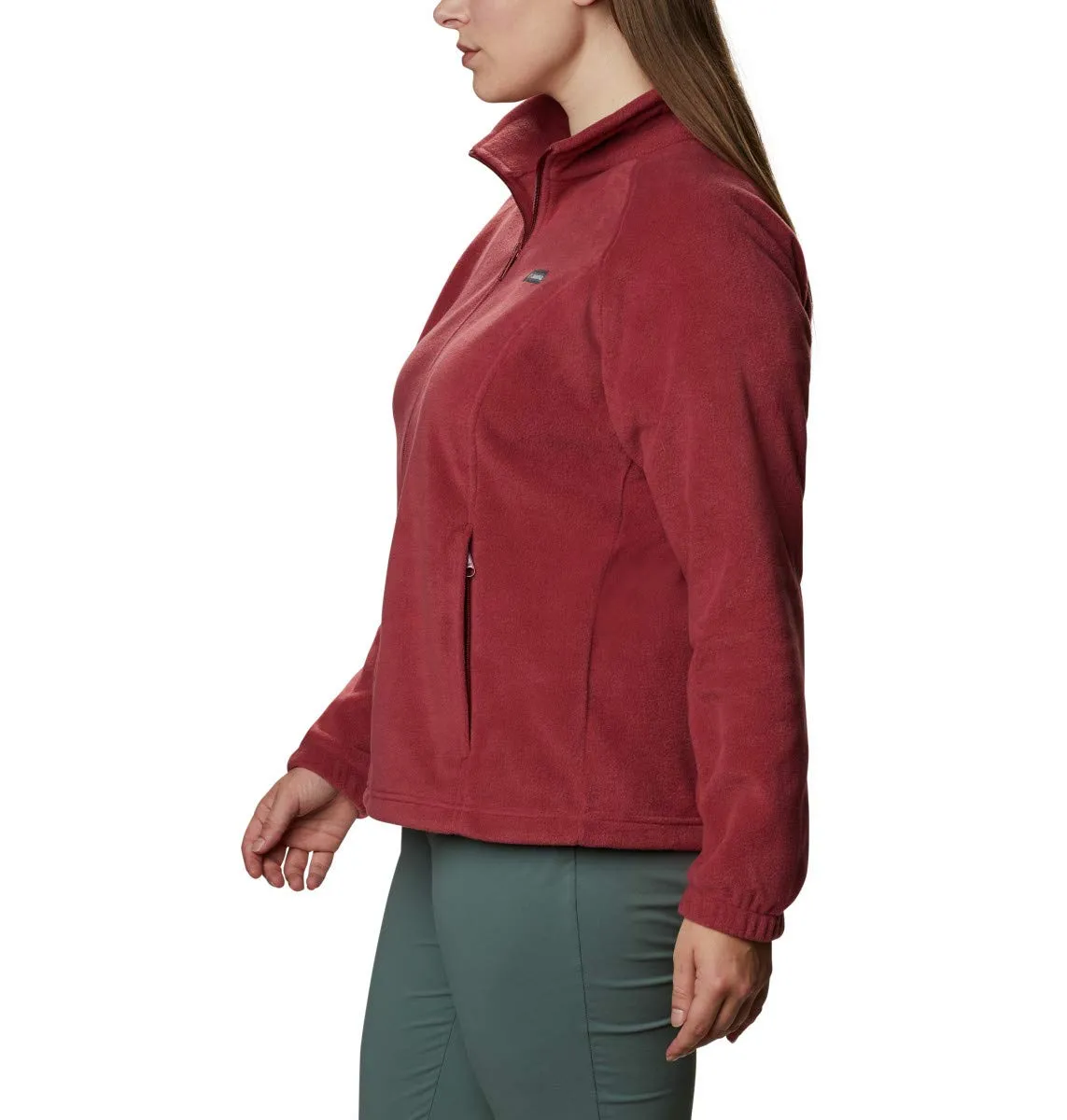 Columbia Benton Springs Full Zip Donna, Marsala Rosso, Small - immagine 8