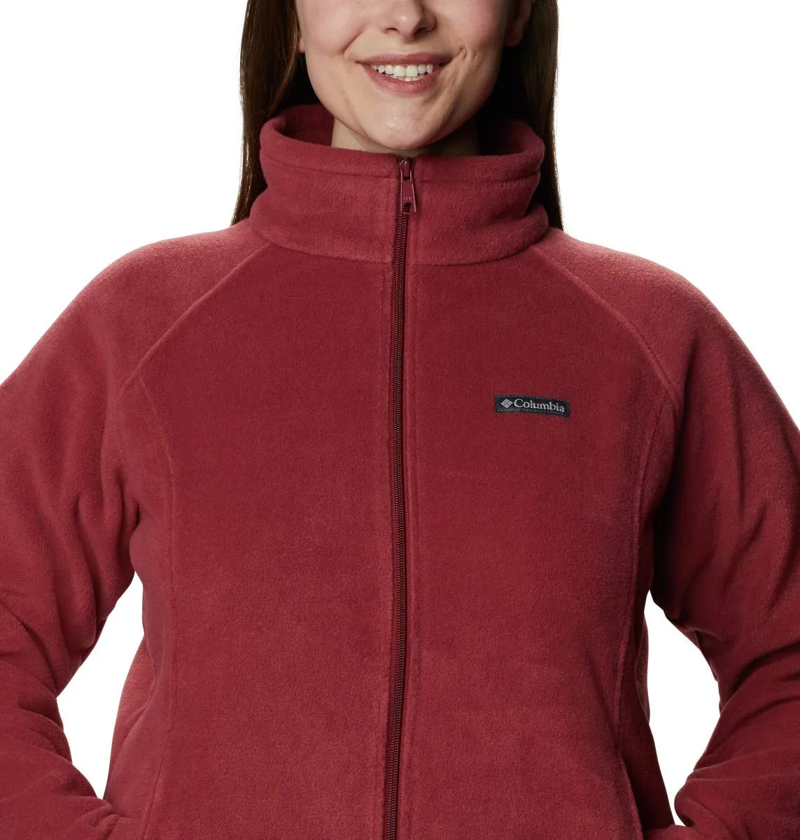 Columbia Benton Springs Full Zip Donna, Marsala Rosso, Small - immagine 9