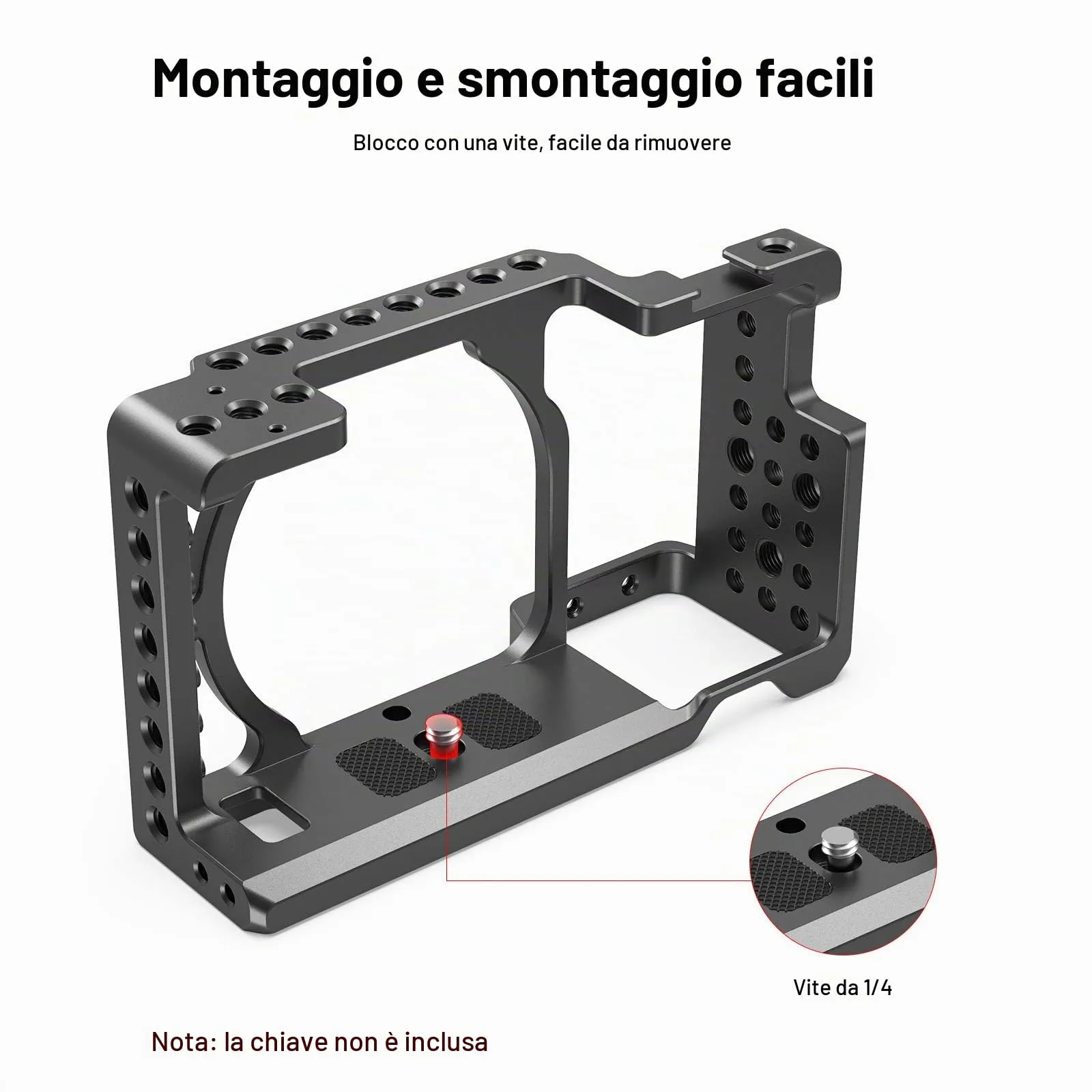SmallRig Camera Cage for Sony A6000 / A6300 / A6500 - 1661 - immagine 4