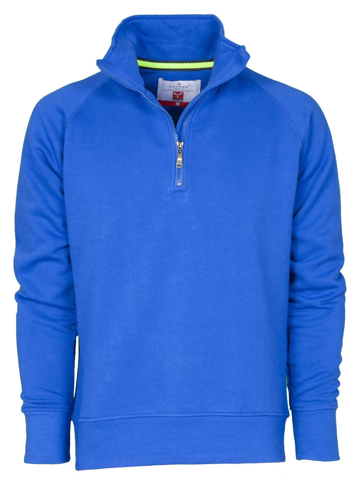CHEMAGLIETTE Payper Miami Felpa da Lavoro in Cotone Mezza Zip, Royal, 2XL - immagine 1