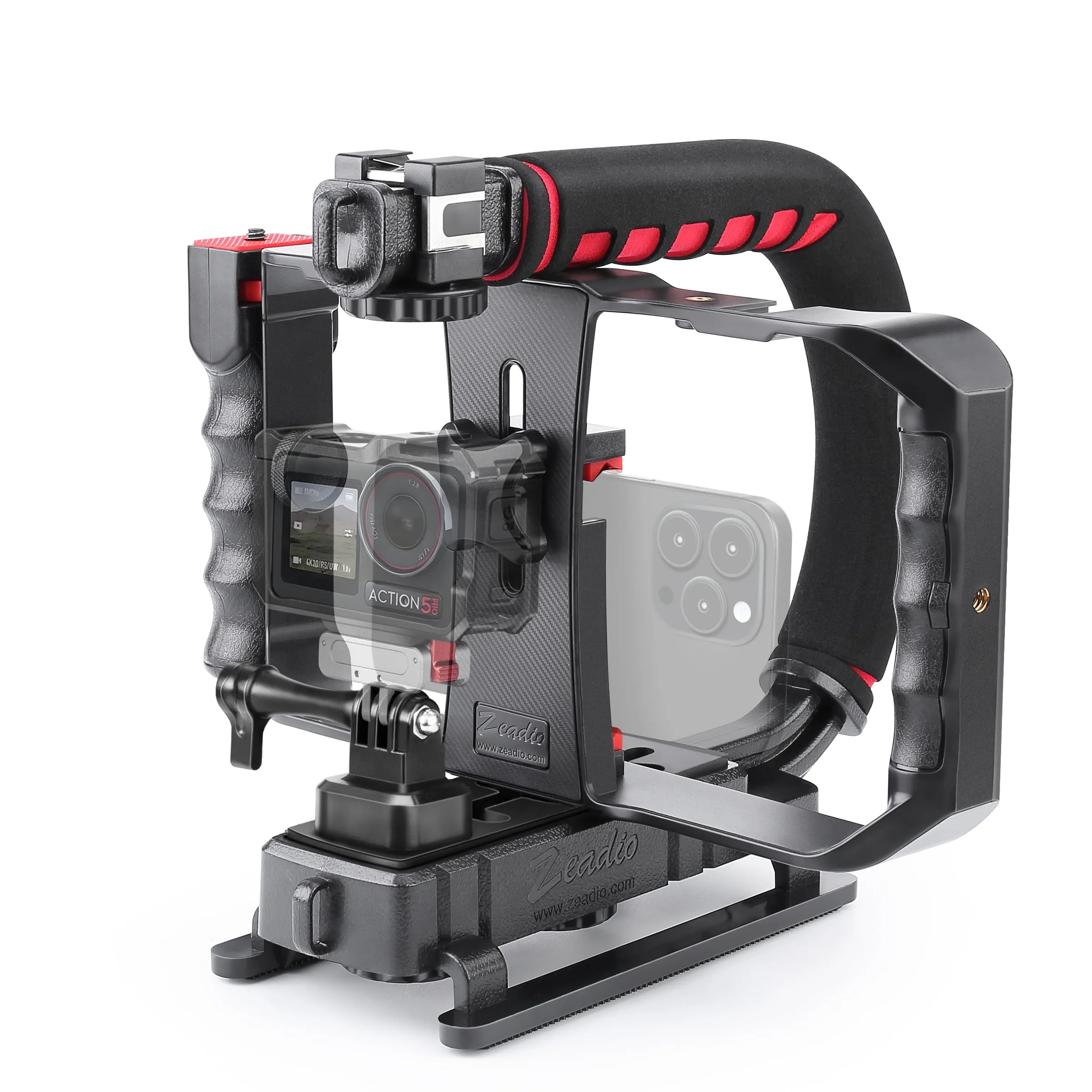 Zeadio Stabilizzatore Video Portatile DV-TGRIP per Videocamere d'Azione e Smartphone - immagine 1