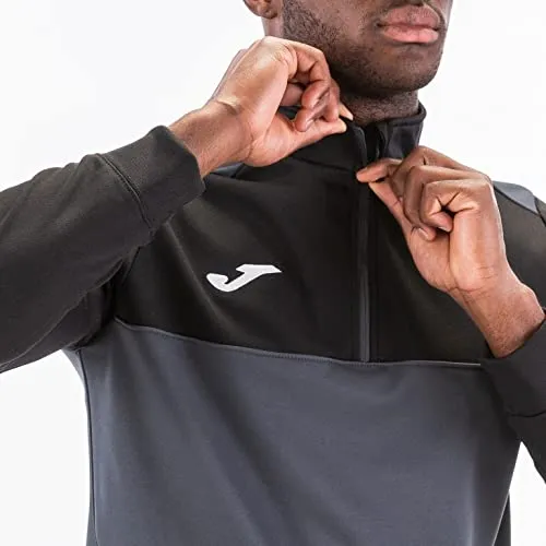 Joma Winner Felpa Senza Cappuccio Uomo Antracite-Nero M 100947.151.M - immagine 3