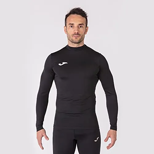Joma Maglietta Termica Academy per Bambini, Nera, 101018.100.6XS-5XS - immagine 2