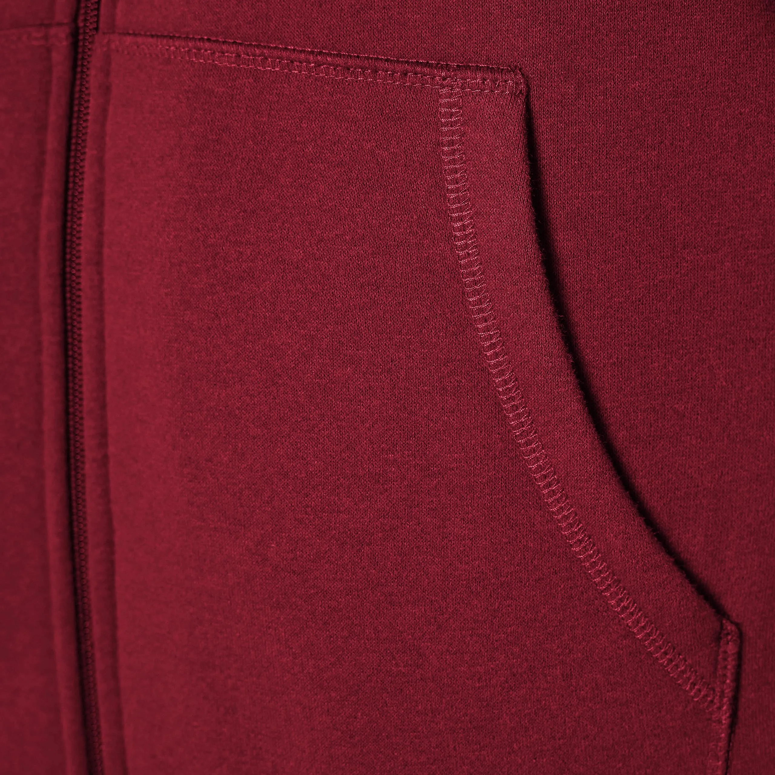 Amazon Essentials Felpa con Cappuccio e Cerniera Integrale in Pile Foderata in Sherpa Uomo, Rosso, XL - immagine 6