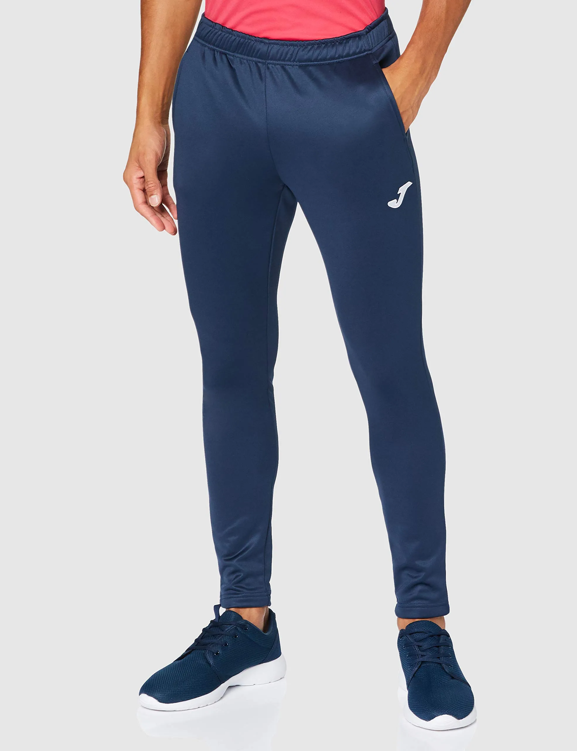 Joma Academy II Tuta Sportiva da Uomo, Blu/Turquesa Fluorescente/Marino, L - immagine 4