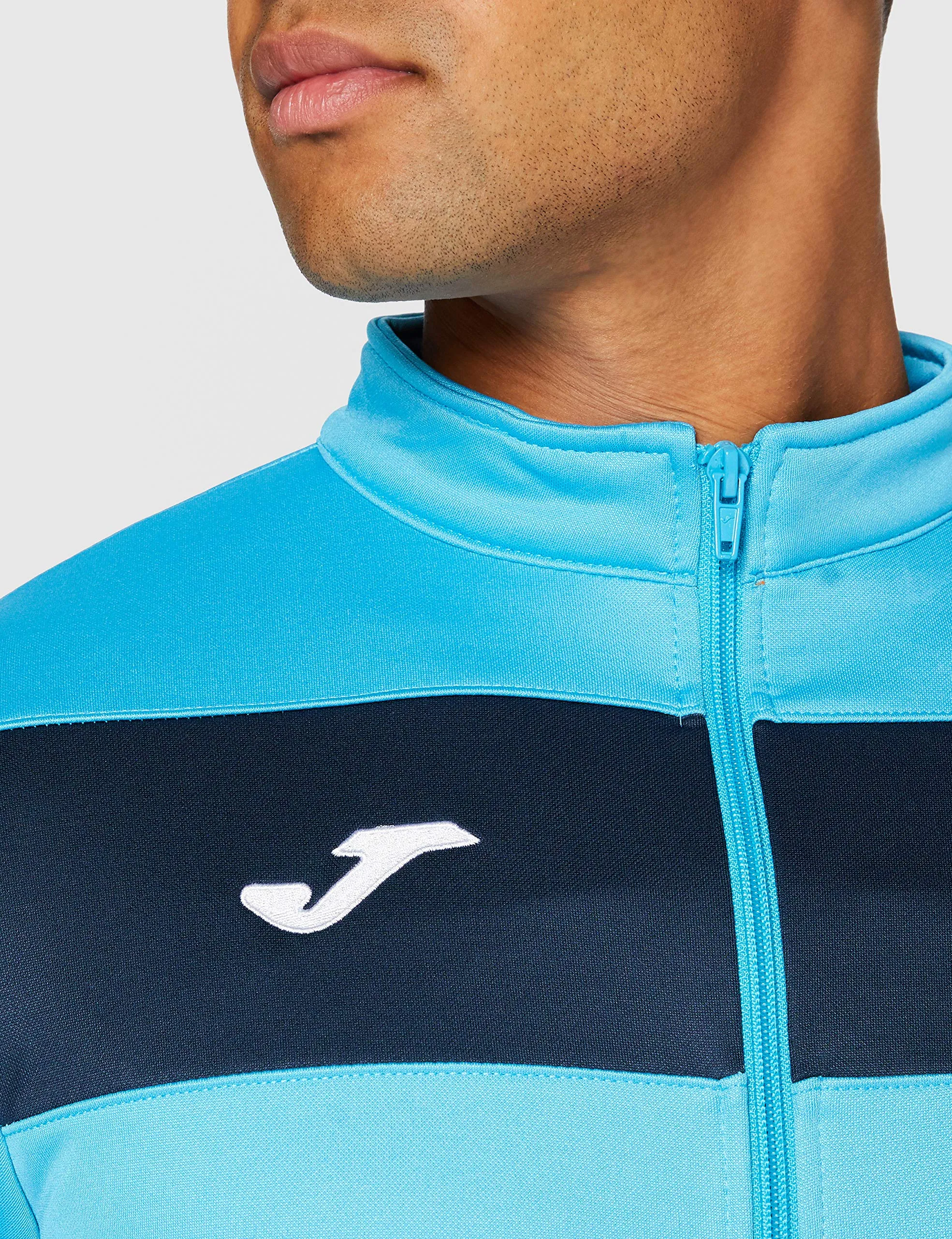 Joma Academy II Tuta Sportiva da Uomo, Blu/Turquesa Fluorescente/Marino, L - immagine 5