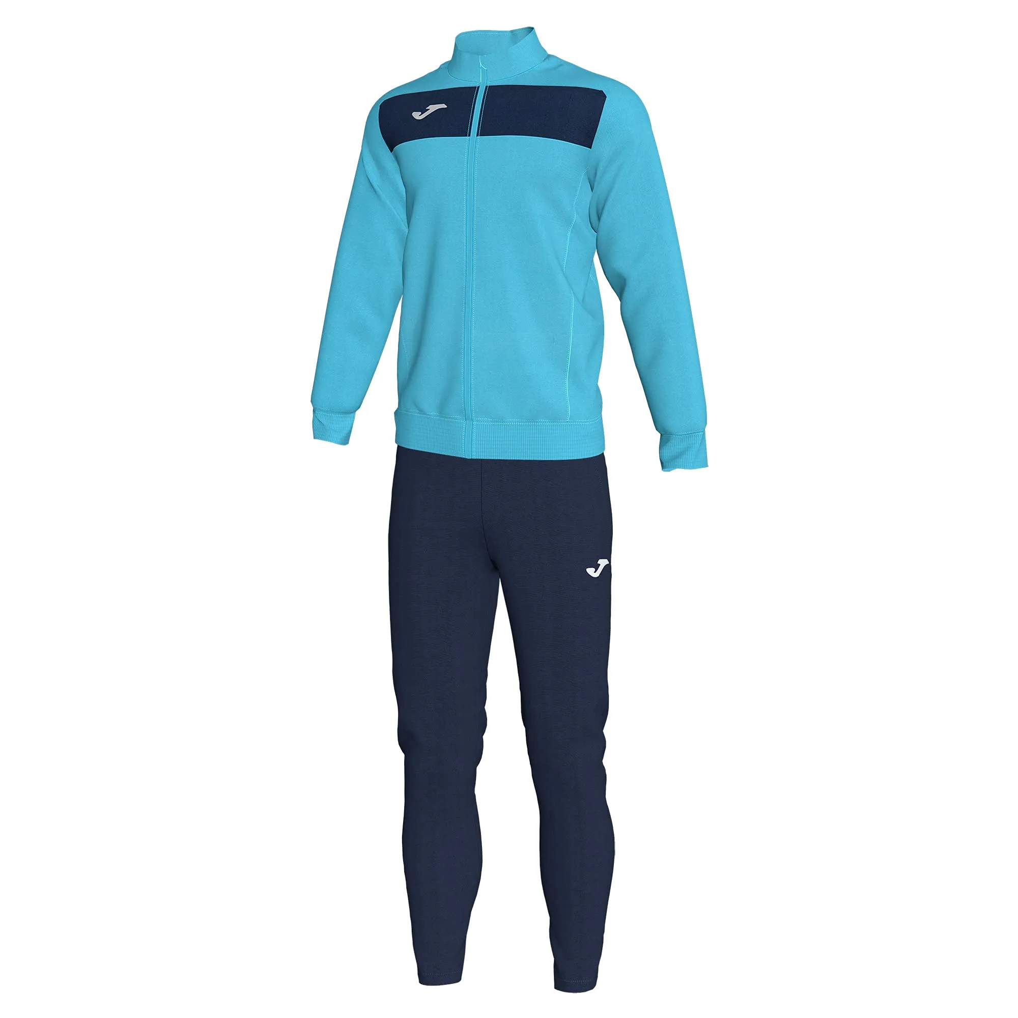 Joma Academy II Tuta Sportiva Uomo, Blu / Turquesa Fluorescente / Marino, M - immagine 1