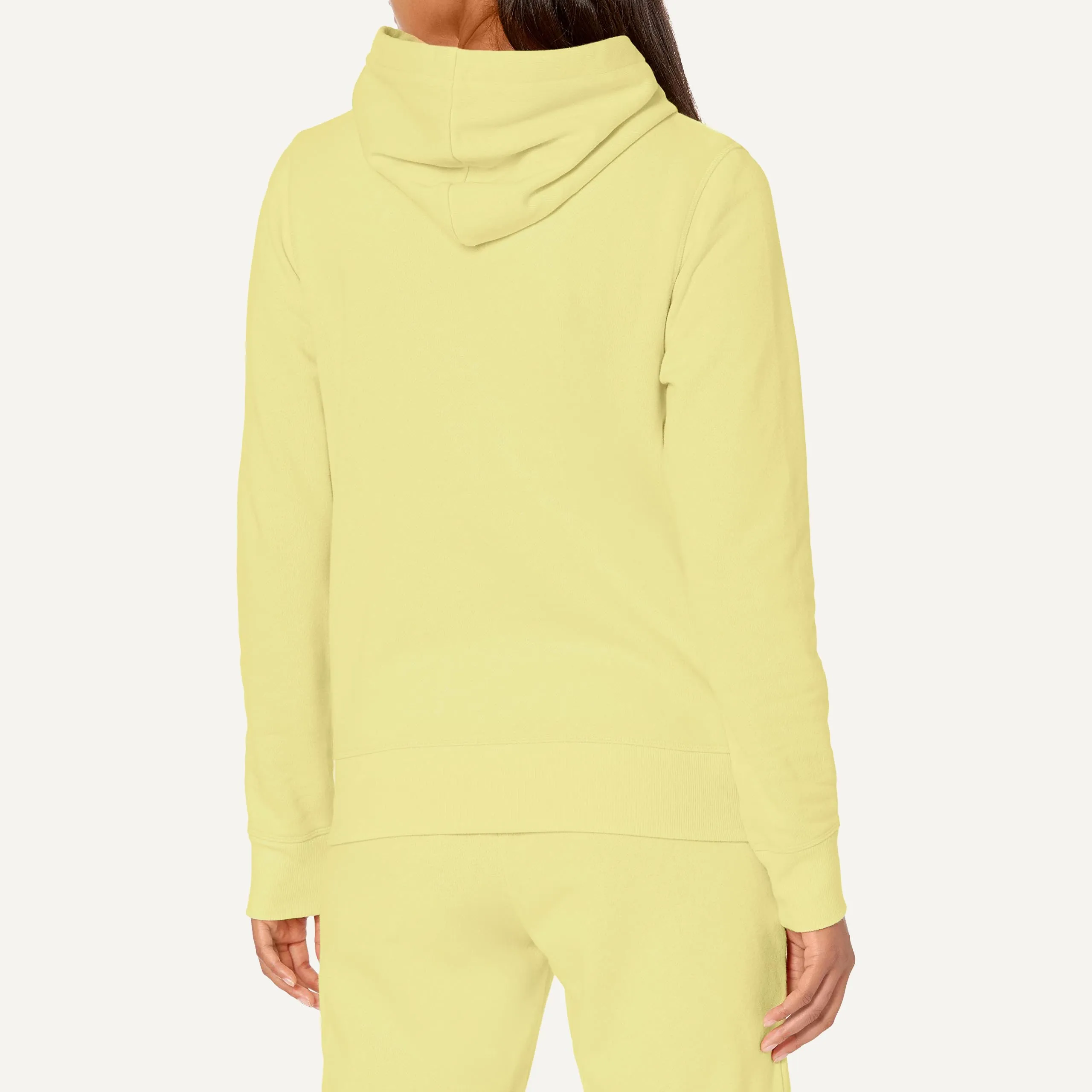 Amazon Essentials Felpa con Cappuccio in Pile Regular Fit Donna, Giallo Chiaro, S - immagine 2