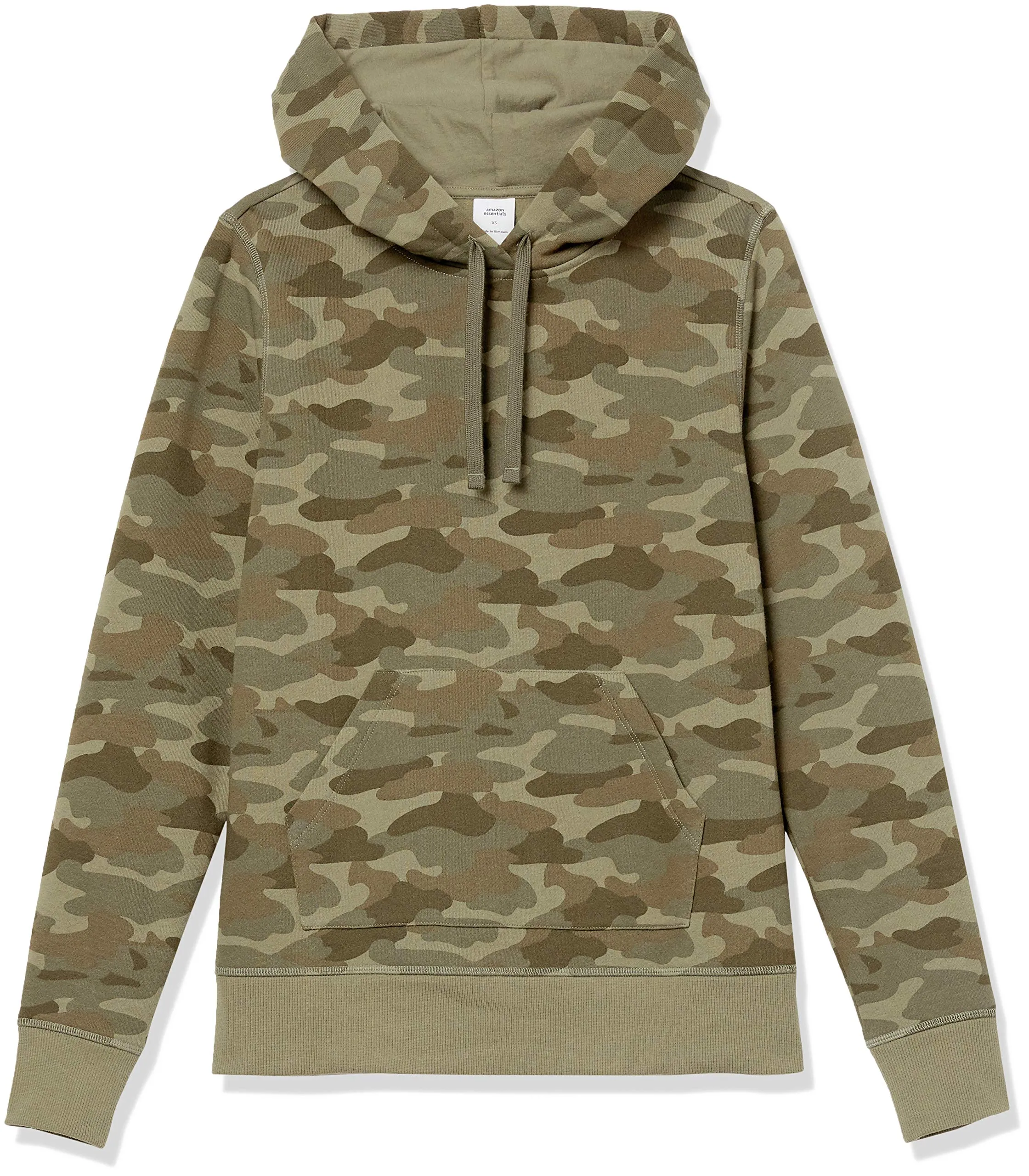 Amazon Essentials Felpa con Cappuccio in Pile Donna, Verde Mimetica, M - immagine 5