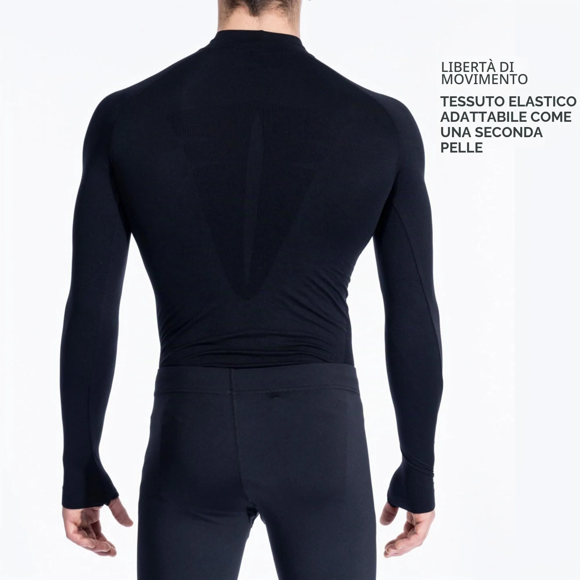 Joma Brama Classic Thermal T-Shirt - Nero, 2XS-XS - immagine 3