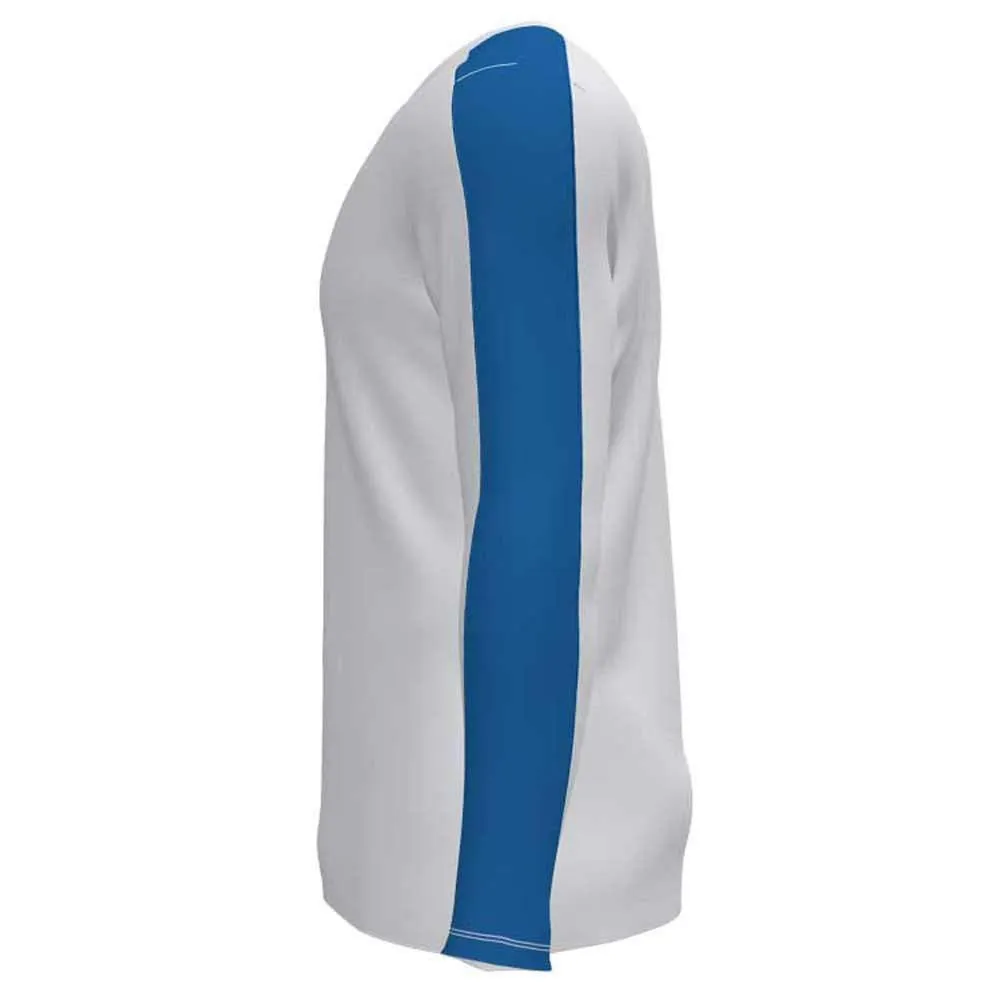 Joma Academy Men's Long Sleeve T-Shirt, White-Royal, S - immagine 3