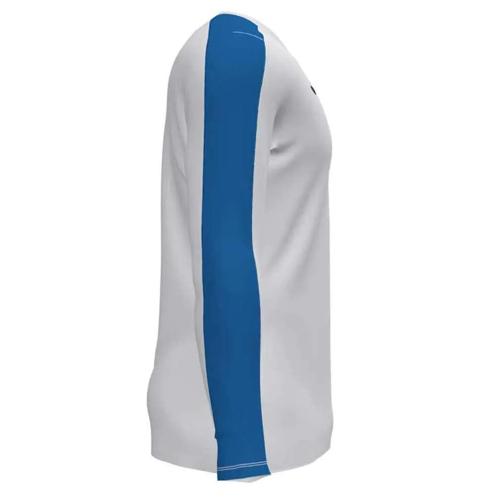 Joma Academy Men's Long Sleeve T-Shirt, White-Royal, S - immagine 4