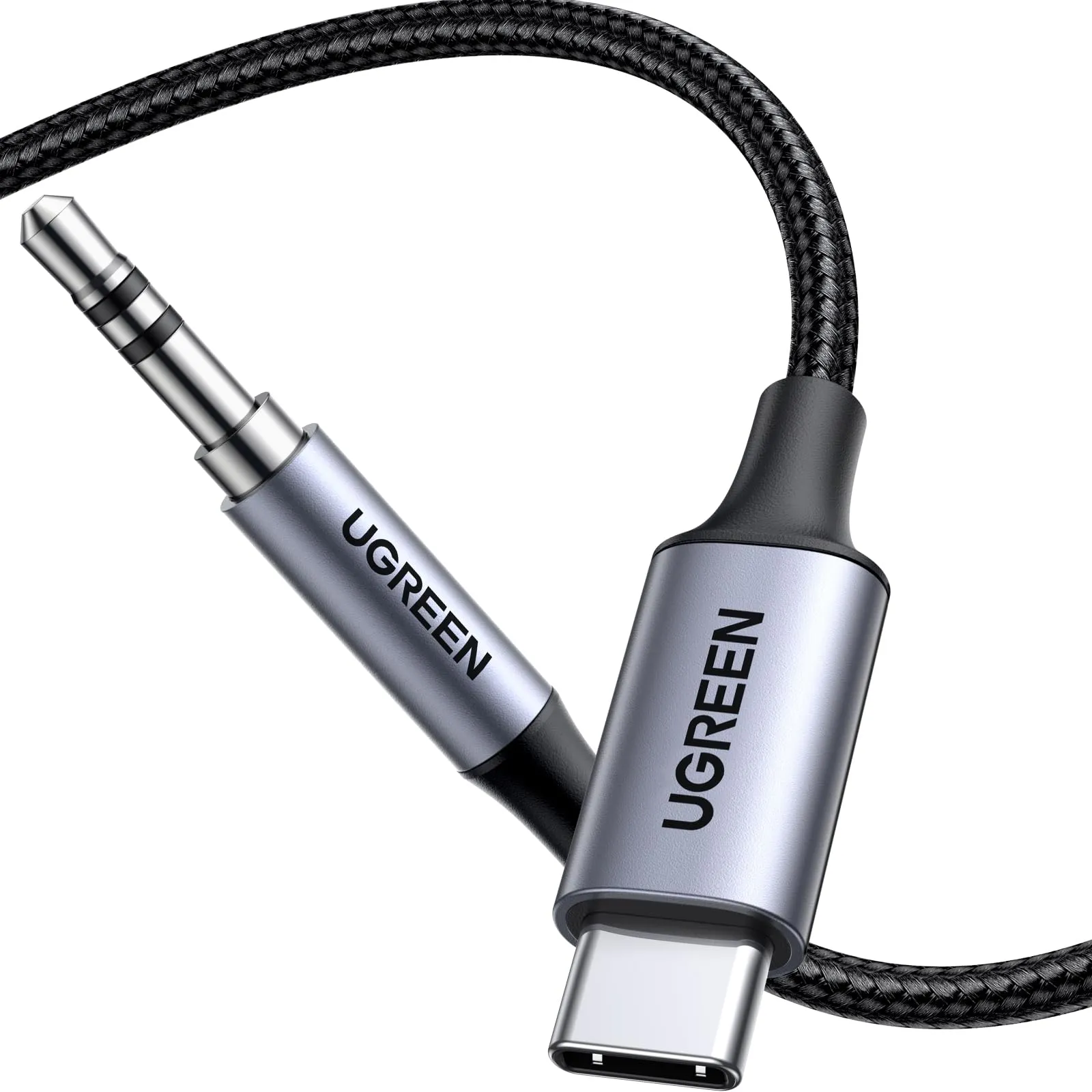 UGREEN Cavo USB C a Jack 3.5mm con Chip DAC, 1m, Grigio - immagine 1