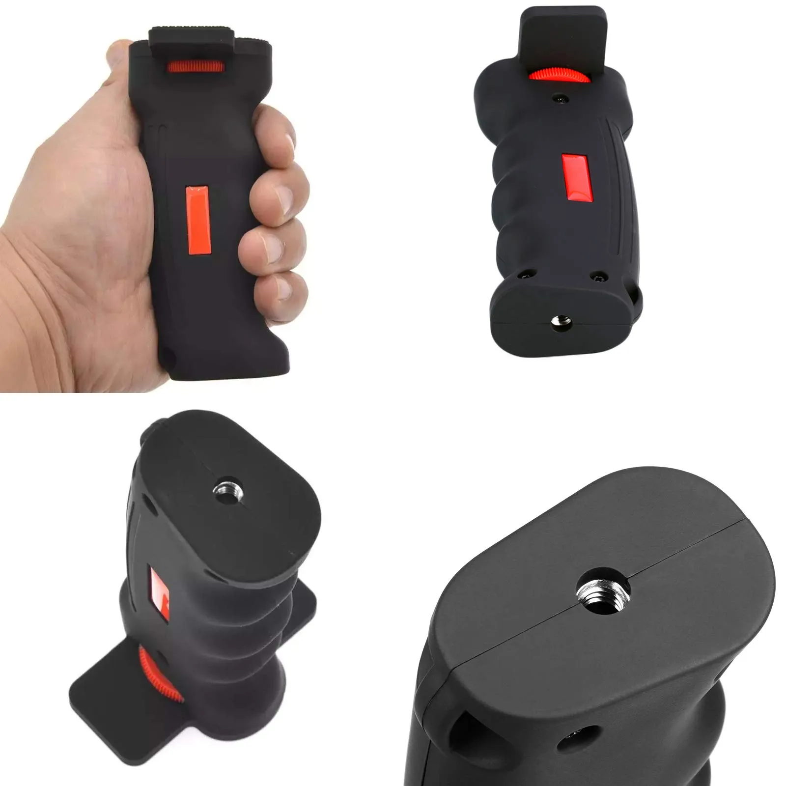 fuxunamz Impugnatura Ergonomica per Fotocamera DSLR, Vite 1/4 Pollici, Nero, 12x5cm - immagine 4