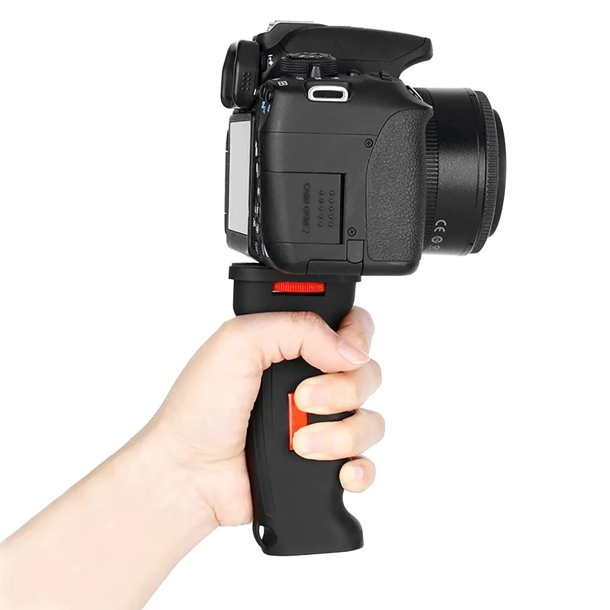 fuxunamz Impugnatura Ergonomica per Fotocamera DSLR, Vite 1/4 Pollici, Nero, 12x5cm - immagine 6