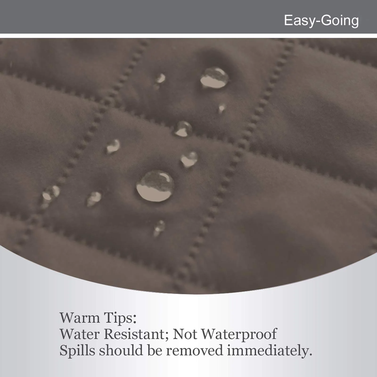 Easy-Going Copridivano Reversibile per Divano a 2 Posti, Tortora/Avorio - immagine 5