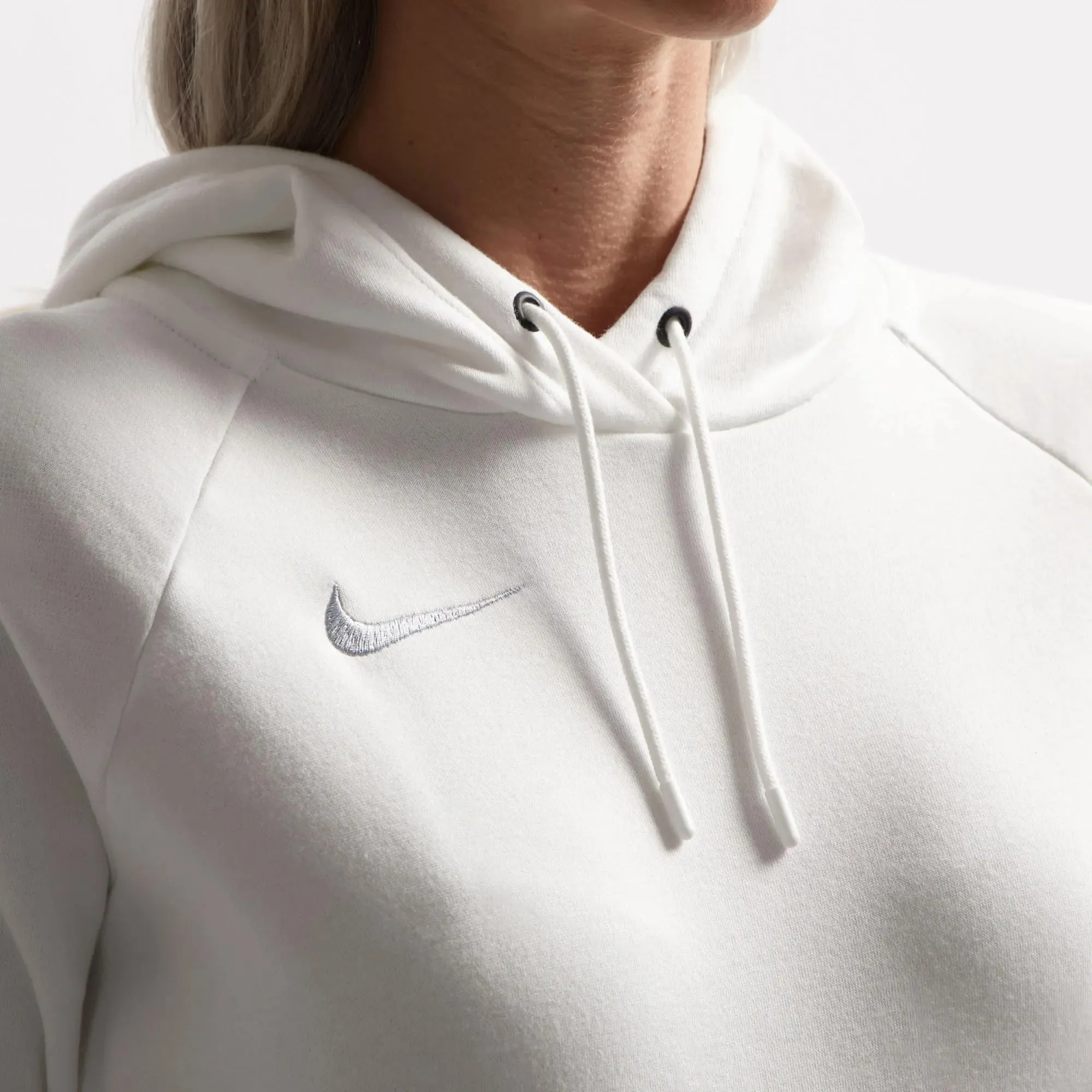 Nike W NK Flc Park20 PO Hoodie Donna, White Wolf Grey, M - immagine 4