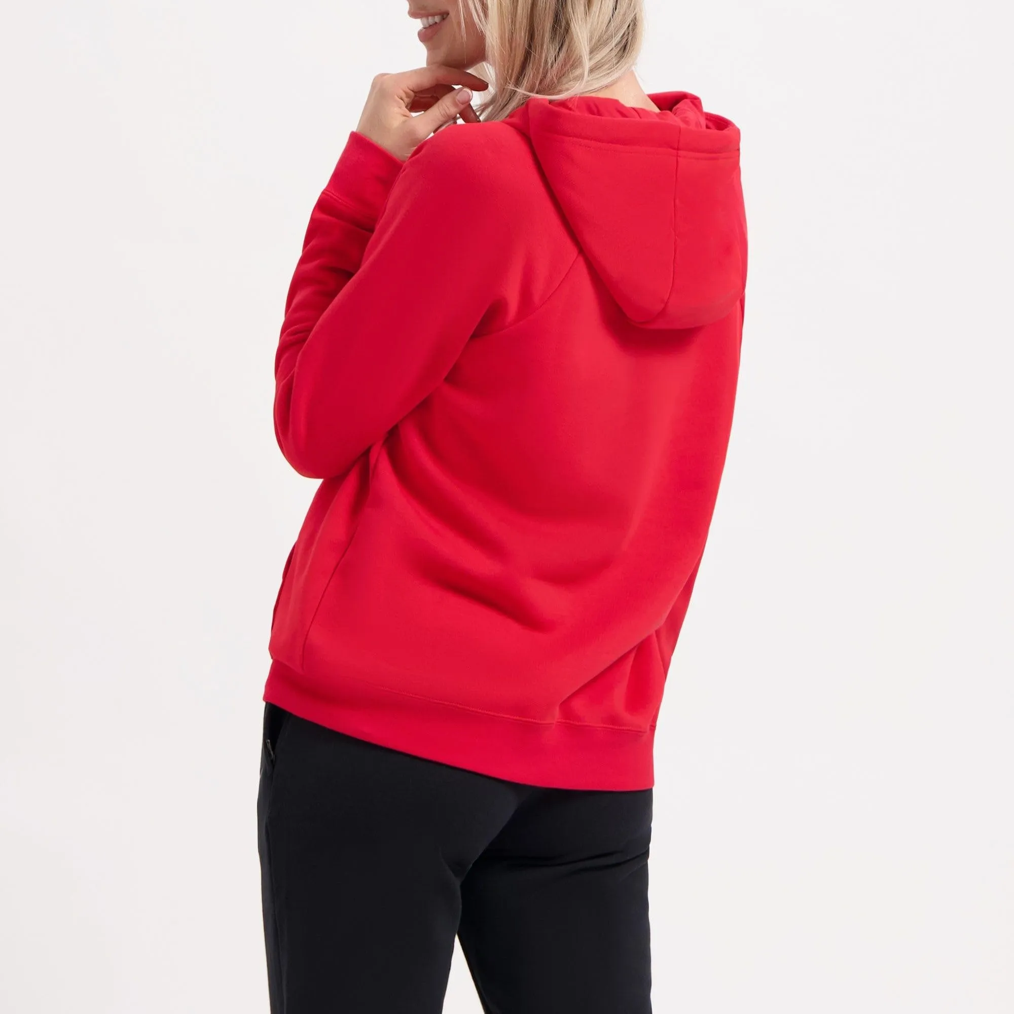 Nike Park 20 Felpa Con Cappuccio Donna University Red/Bianco M - immagine 2