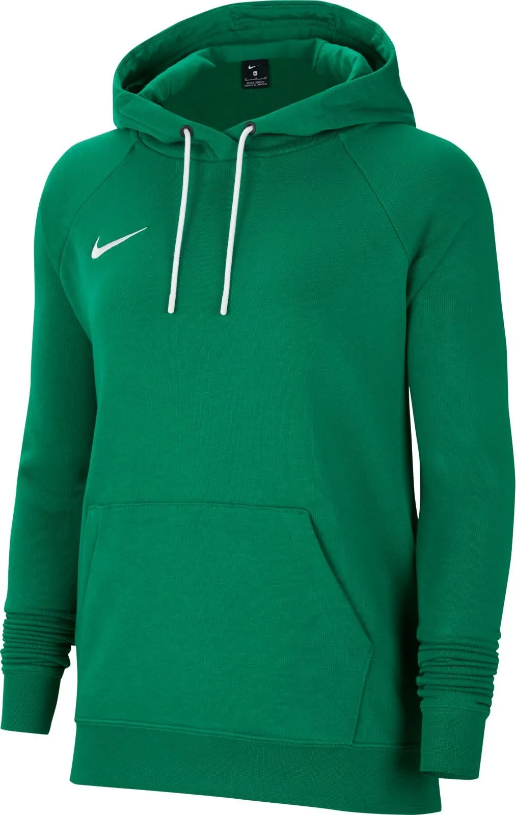 Nike Felpa con cappuccio da donna Team Club 20, Verde Pino/Bianco, M - immagine 7